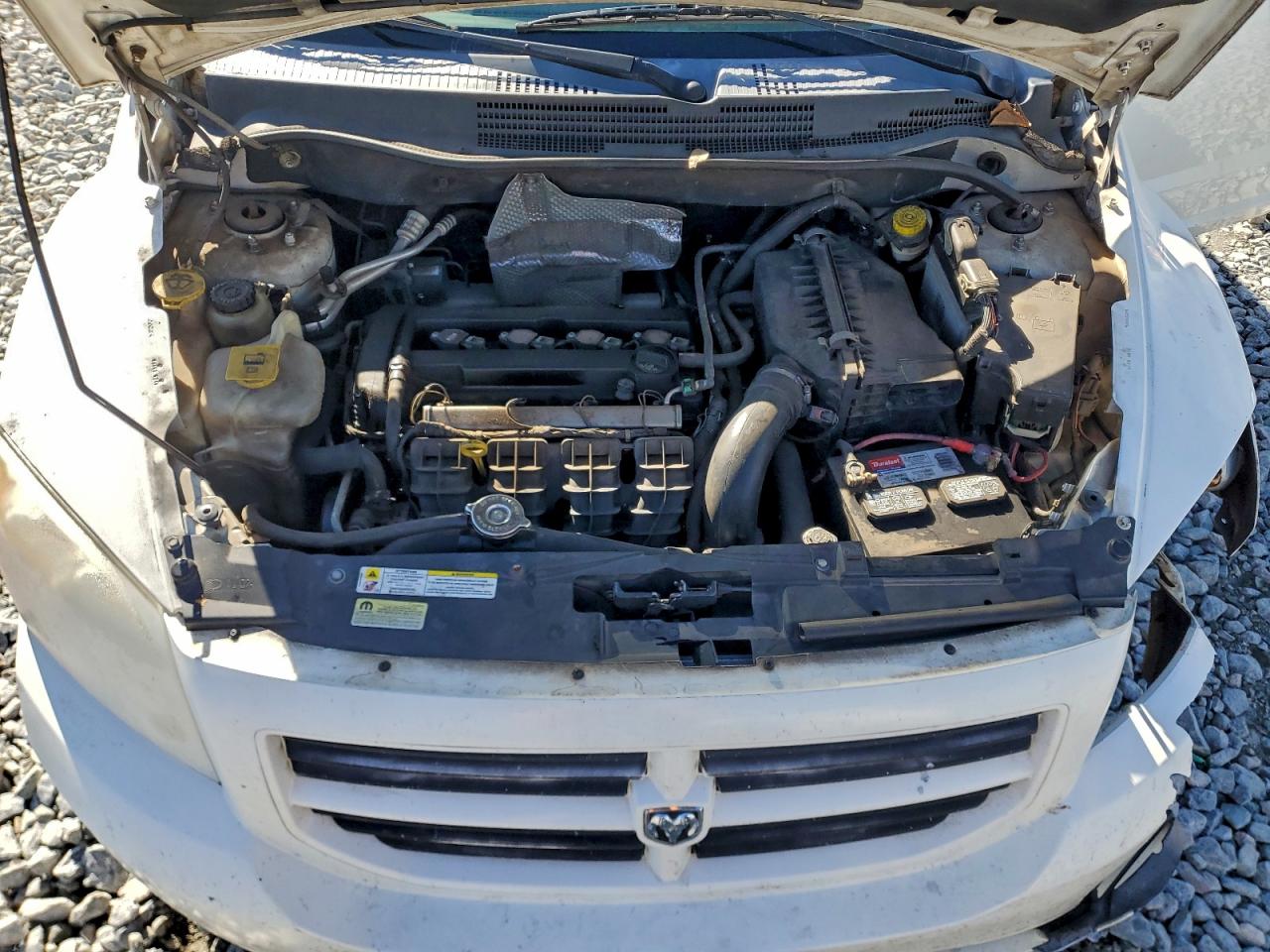 2007 Dodge Caliber White vin: 1B3HB28BX7D106295
