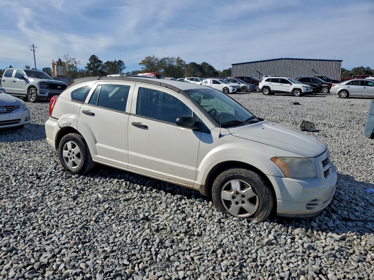 2007 Dodge Caliber White vin: 1B3HB28BX7D106295