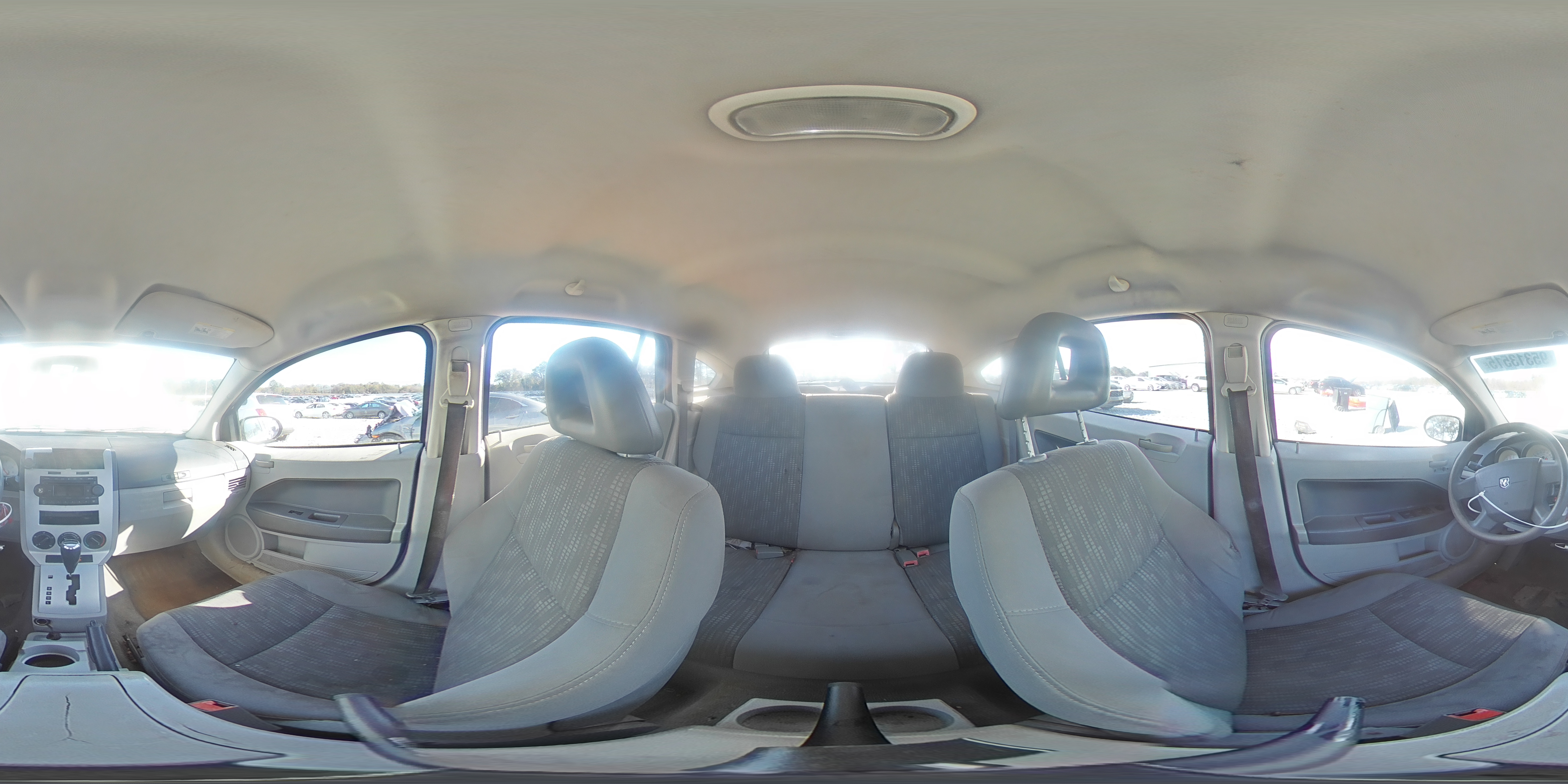 2007 Dodge Caliber White vin: 1B3HB28BX7D106295
