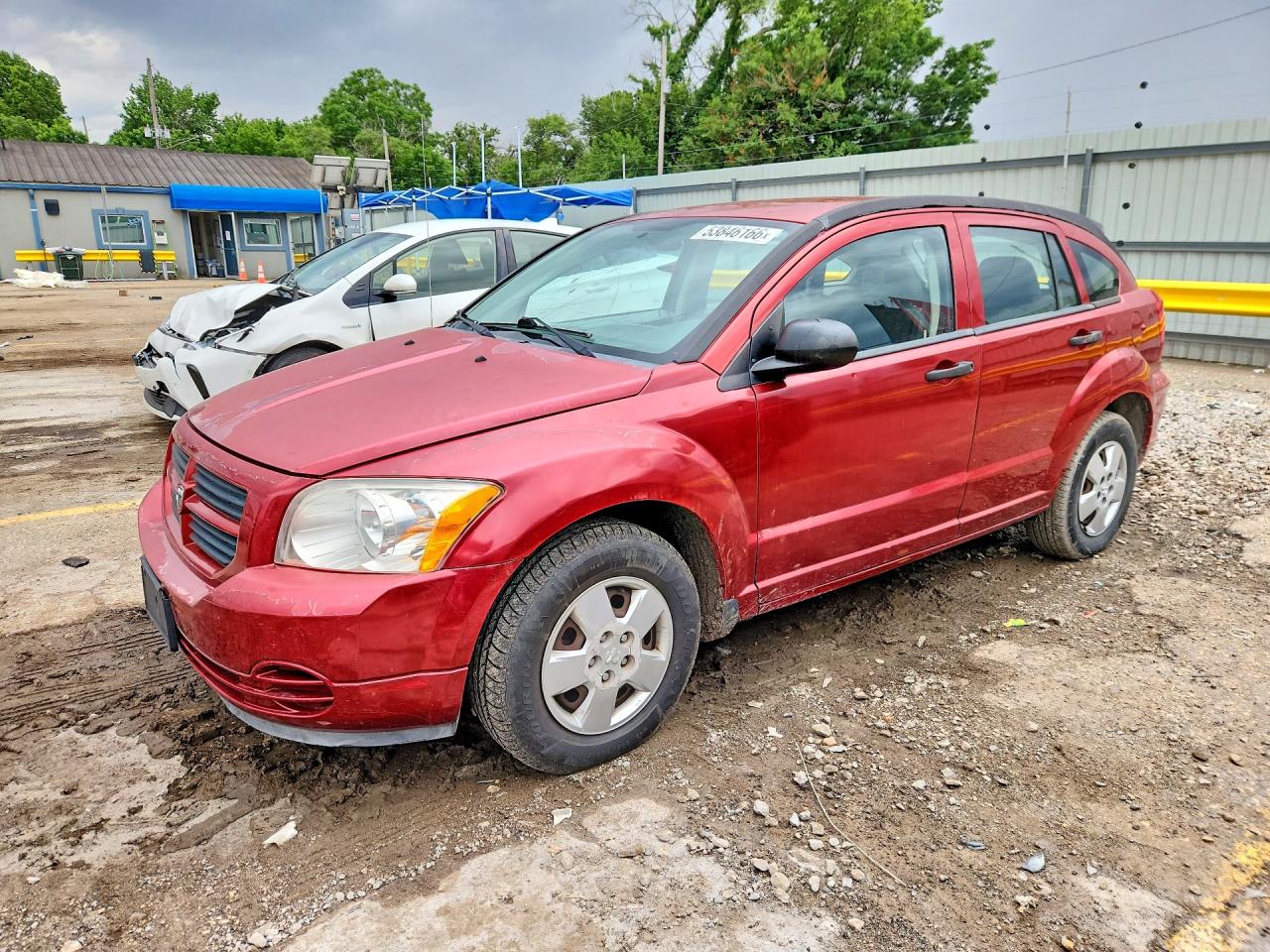 2007 Dodge Caliber Red vin: 1B3HB28BX7D134503