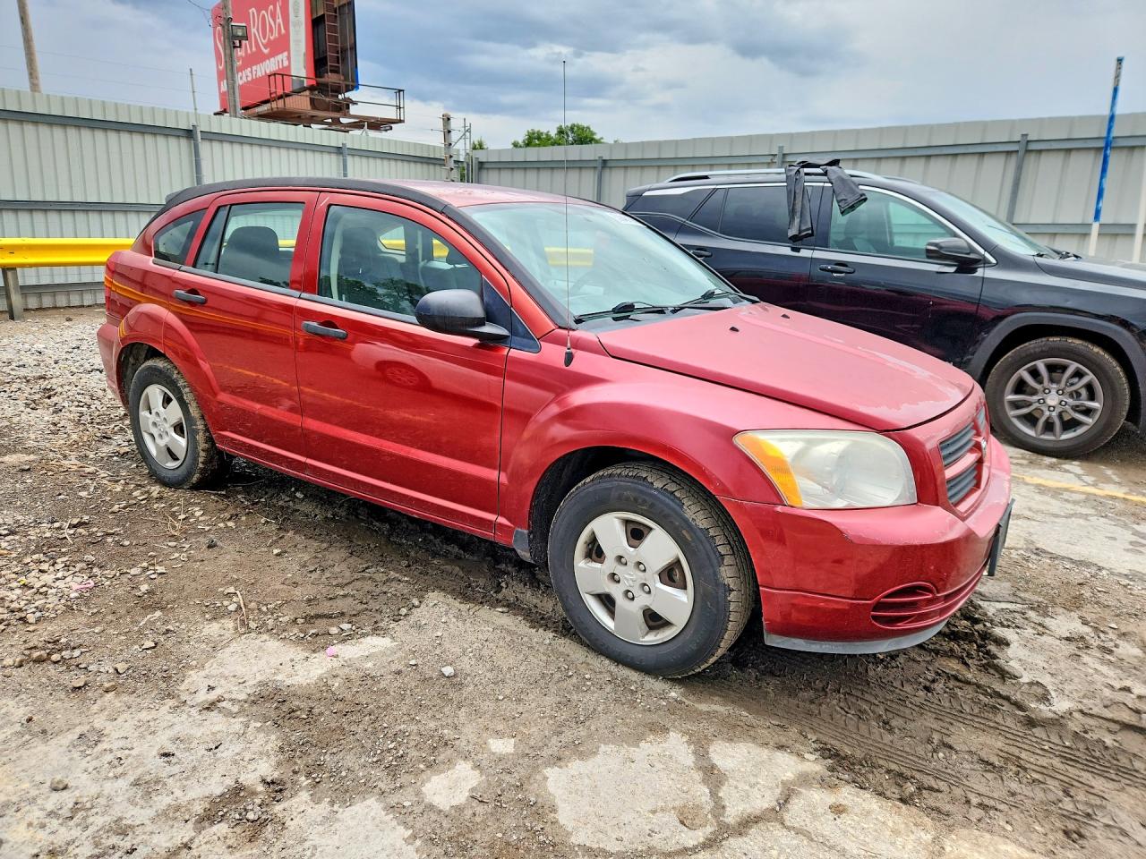 2007 Dodge Caliber Red vin: 1B3HB28BX7D134503