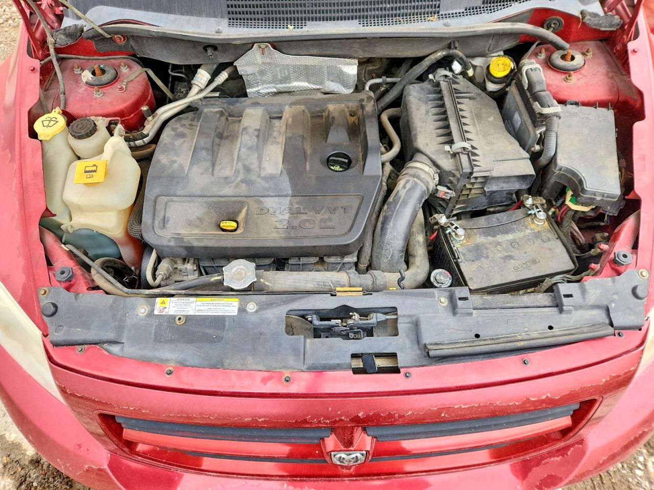2007 Dodge Caliber Red vin: 1B3HB28BX7D134503