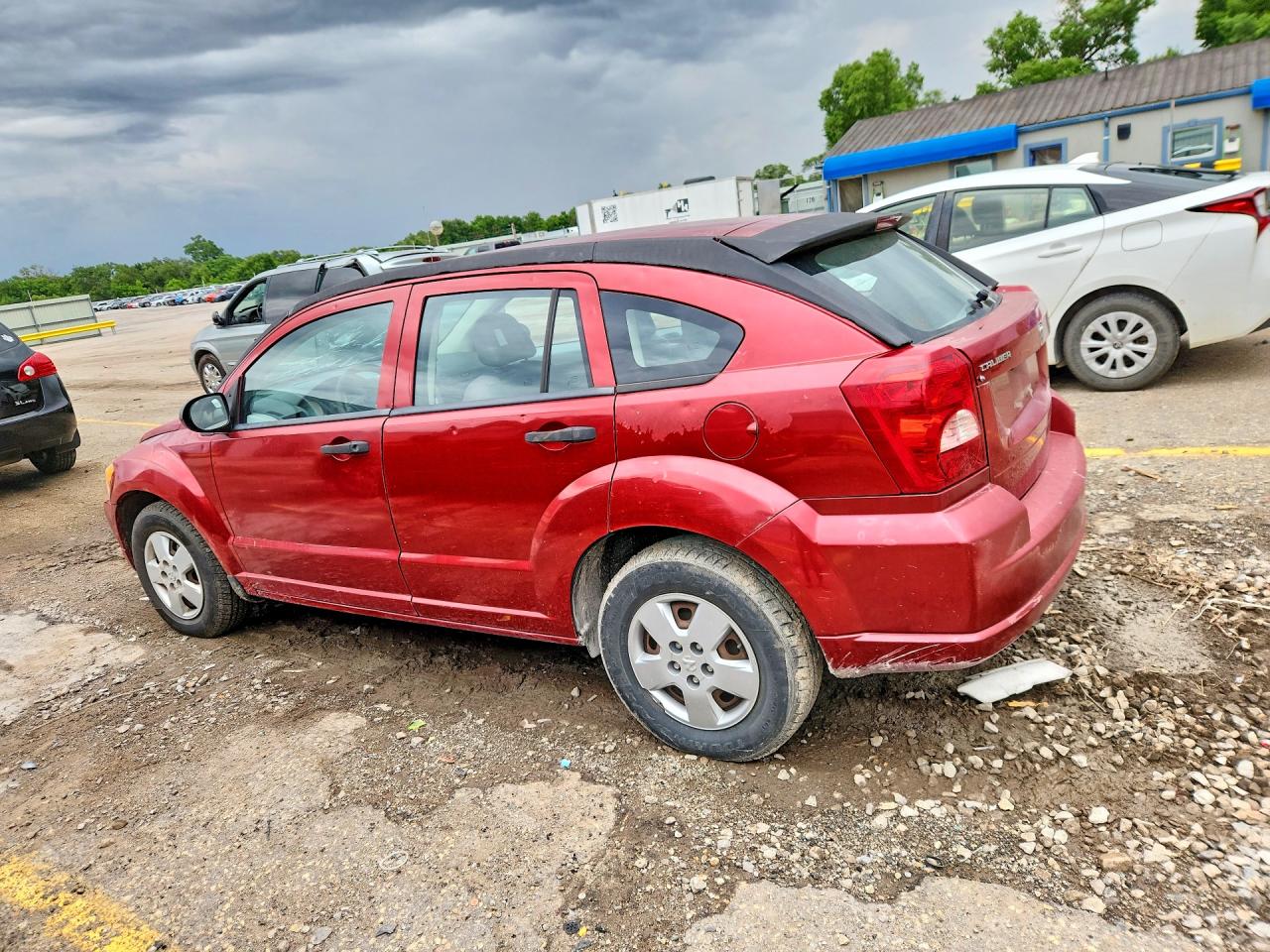 2007 Dodge Caliber Red vin: 1B3HB28BX7D134503