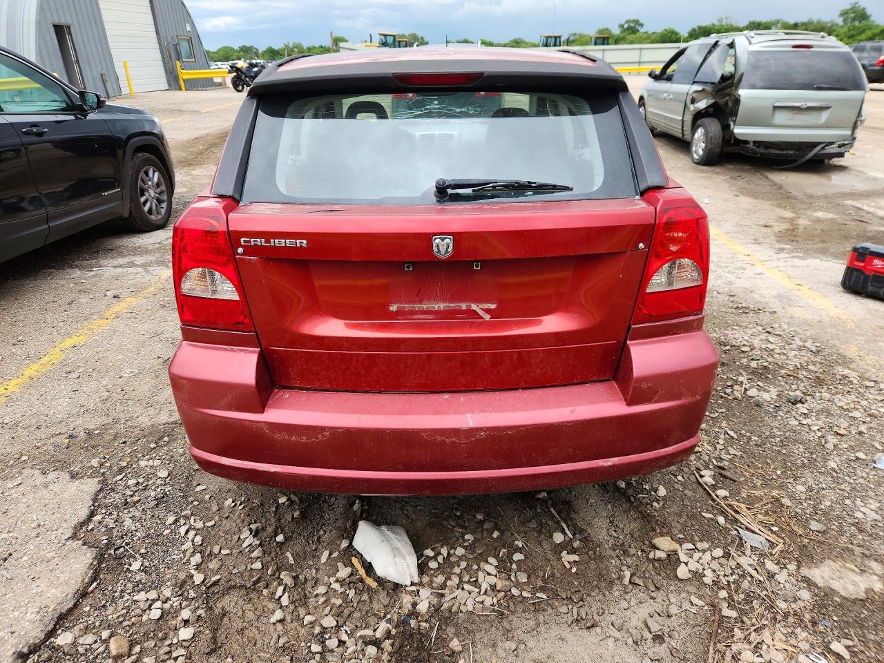 2007 Dodge Caliber Red vin: 1B3HB28BX7D134503