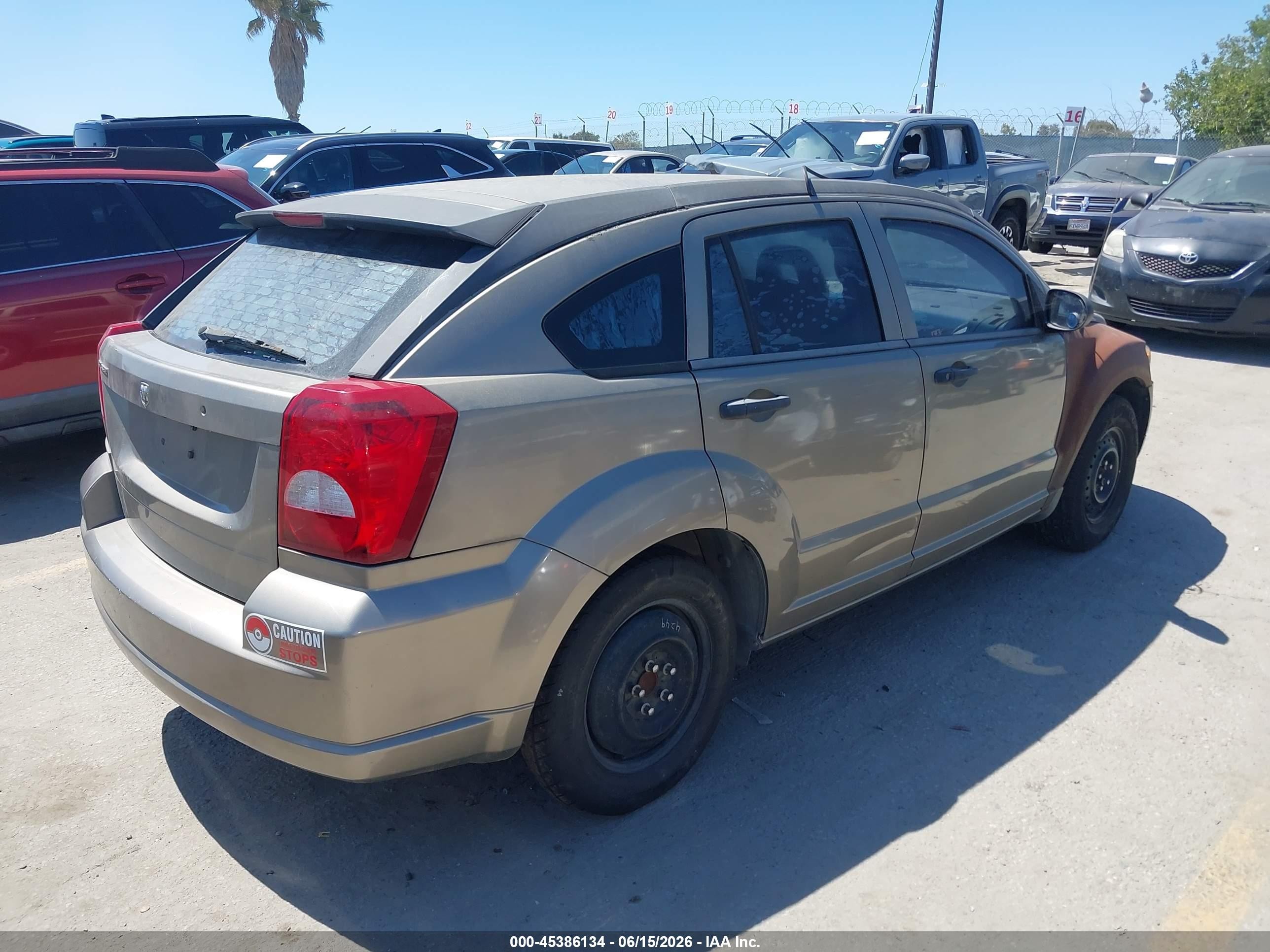 2008 Dodge Caliber Se Brown vin: 1B3HB28C08D616956