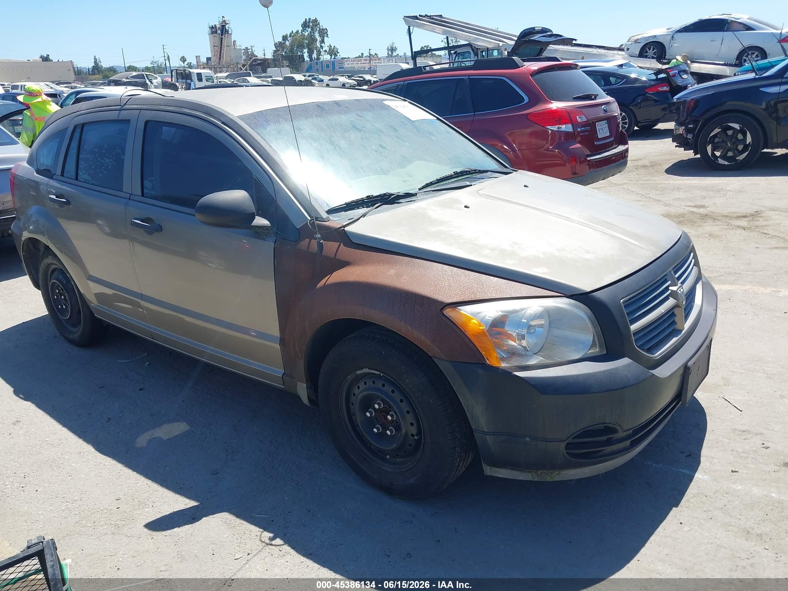2008 Dodge Caliber Se Brown vin: 1B3HB28C08D616956