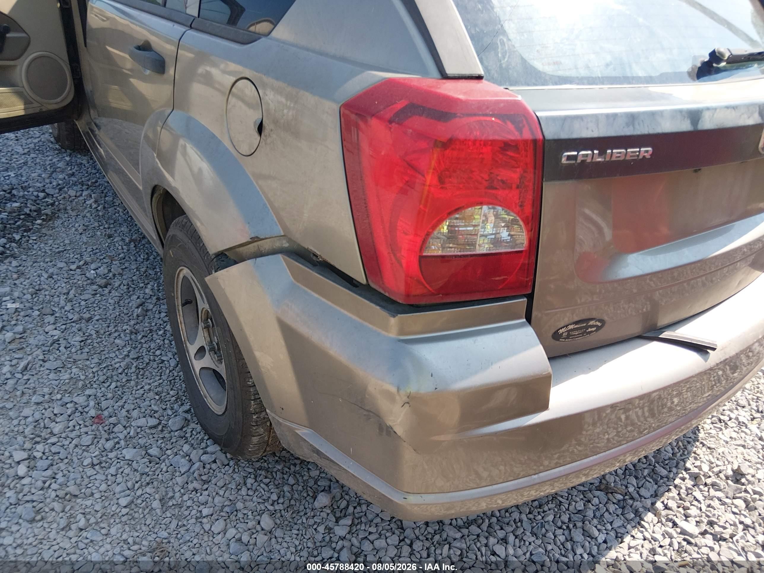 2007 Dodge Caliber   Brown vin: 1B3HB28C17D288011