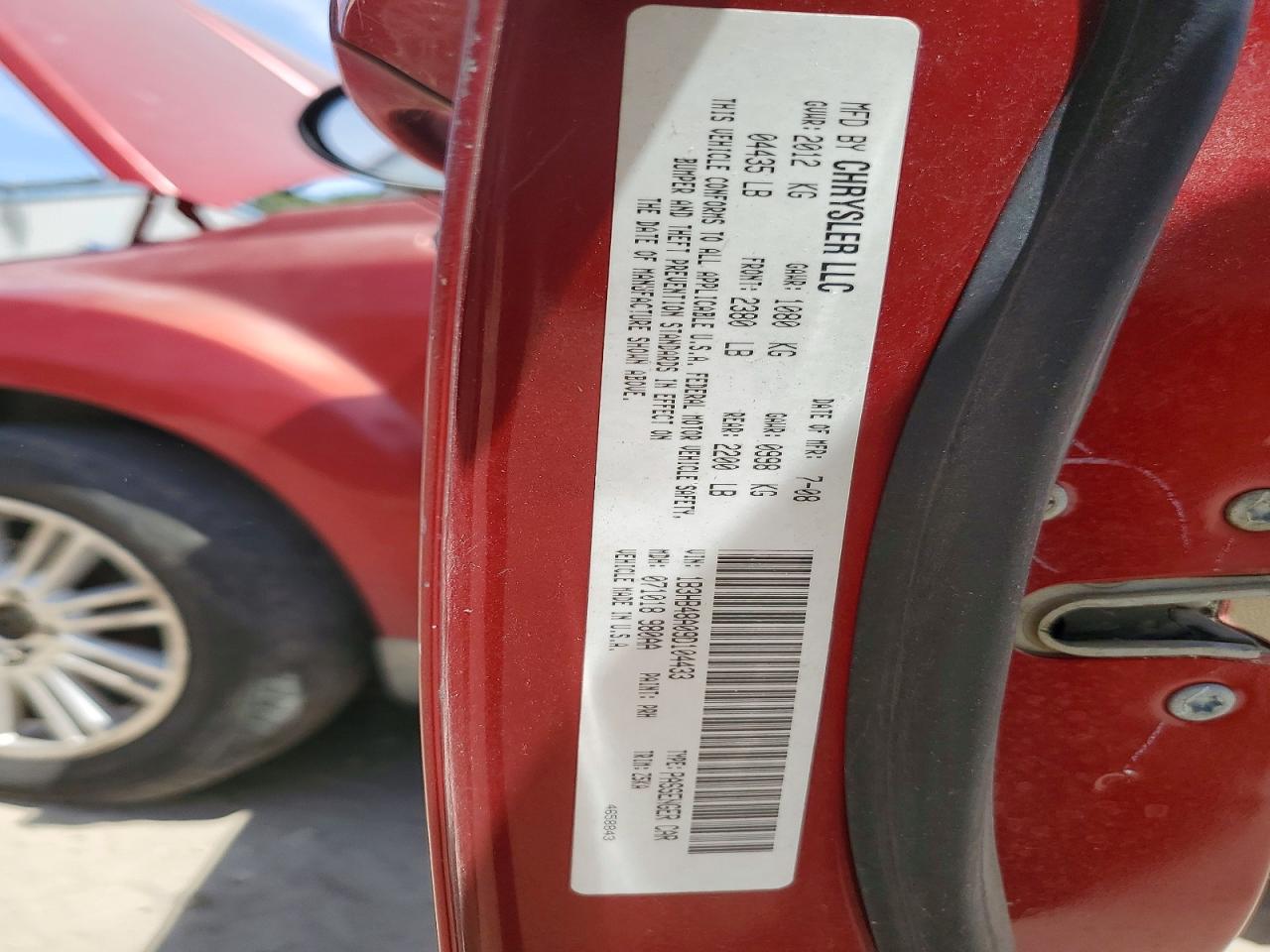 2009 Dodge Caliber Sxt Burgundy vin: 1B3HB48A09D104433