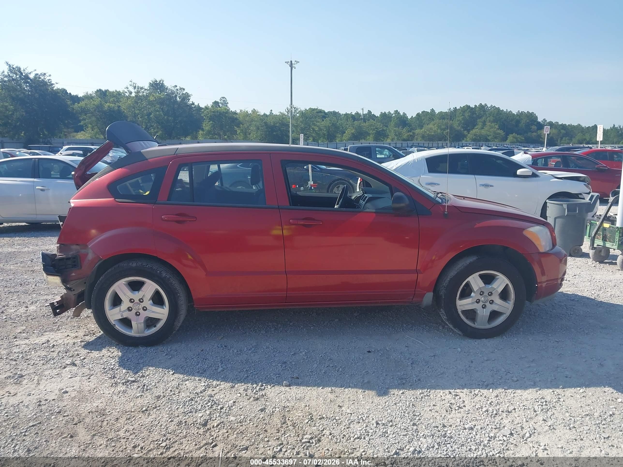 2009 Dodge Caliber Sxt Red vin: 1B3HB48A19D112198
