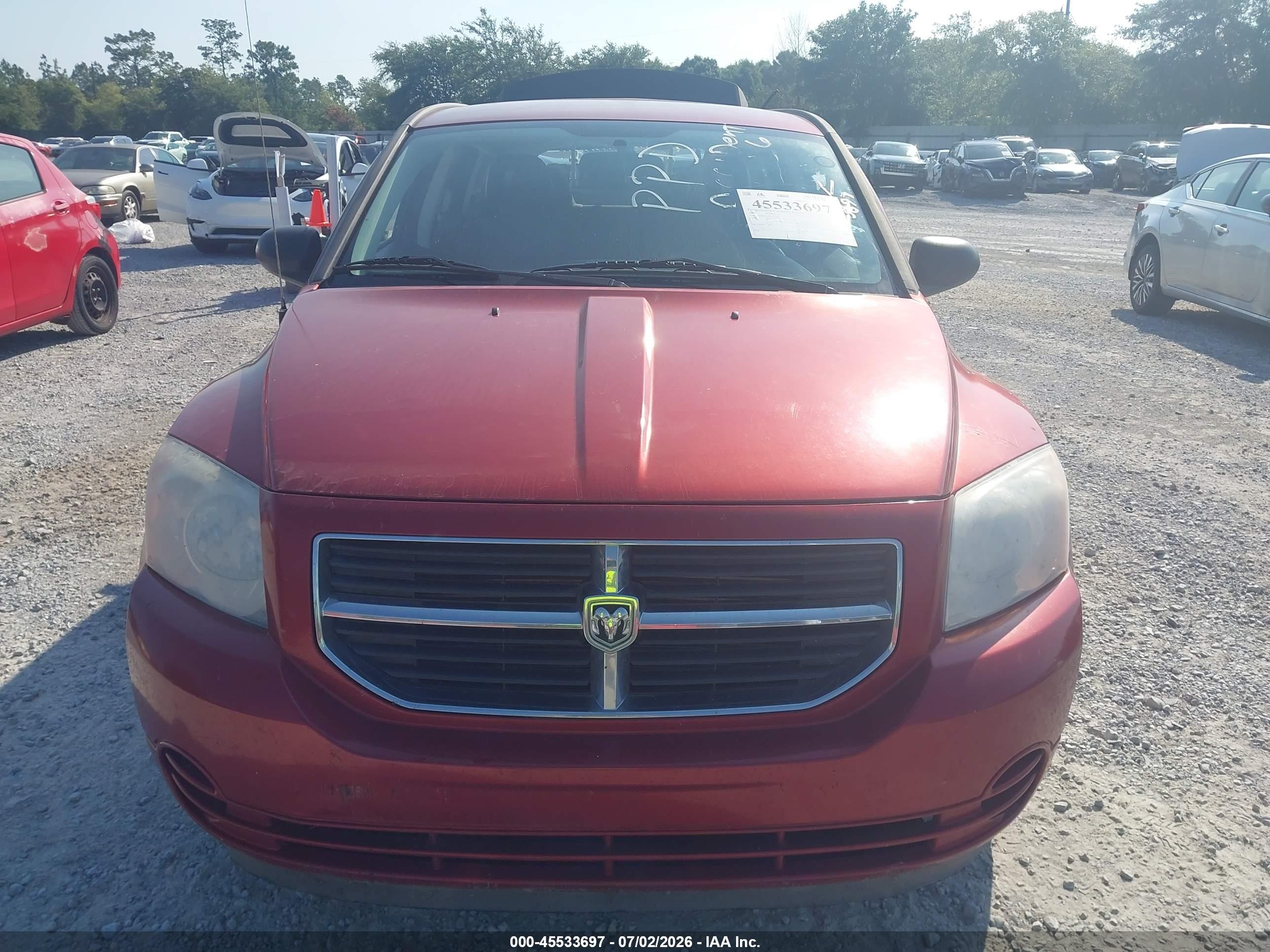 2009 Dodge Caliber Sxt Red vin: 1B3HB48A19D112198