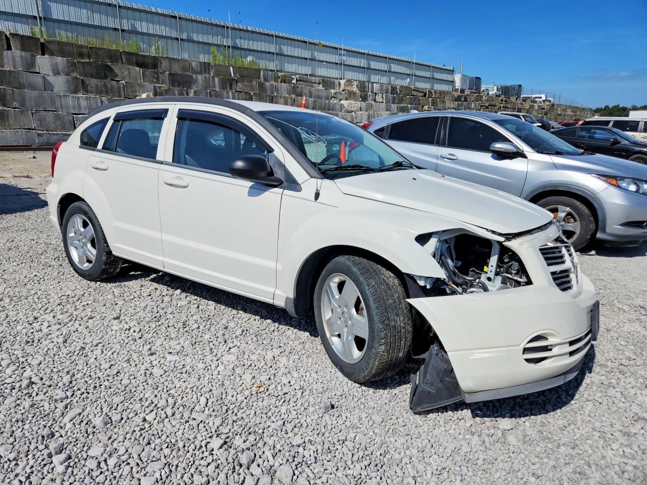 2009 Dodge Caliber Sxt White vin: 1B3HB48A19D150529
