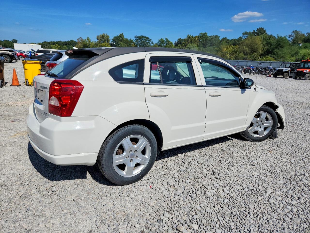2009 Dodge Caliber Sxt White vin: 1B3HB48A19D150529