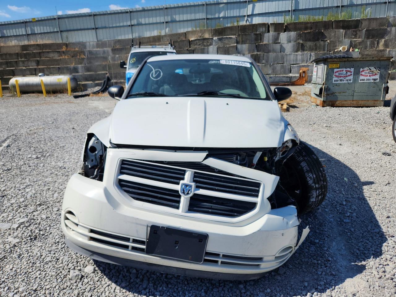 2009 Dodge Caliber Sxt White vin: 1B3HB48A19D150529