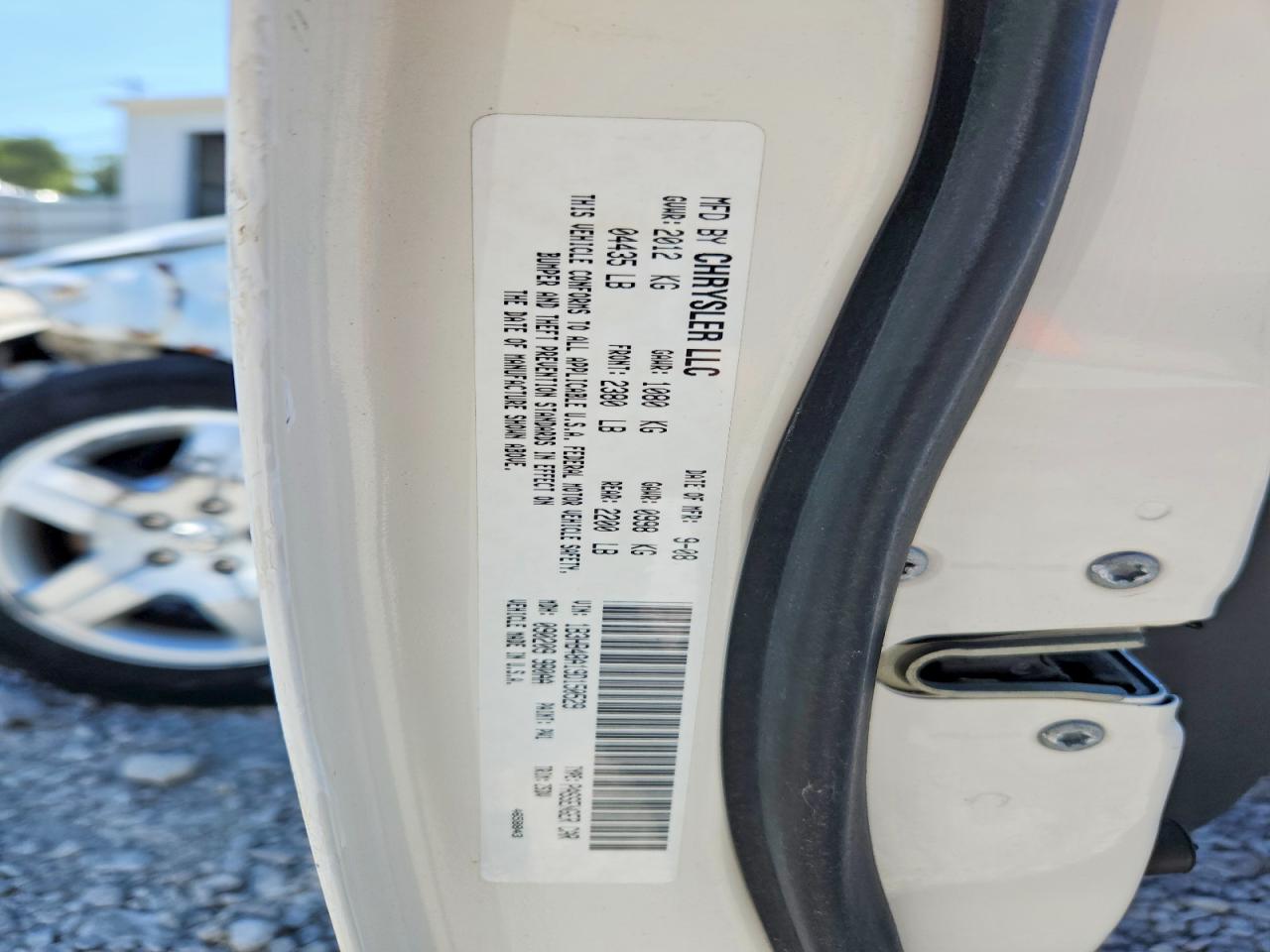 2009 Dodge Caliber Sxt White vin: 1B3HB48A19D150529