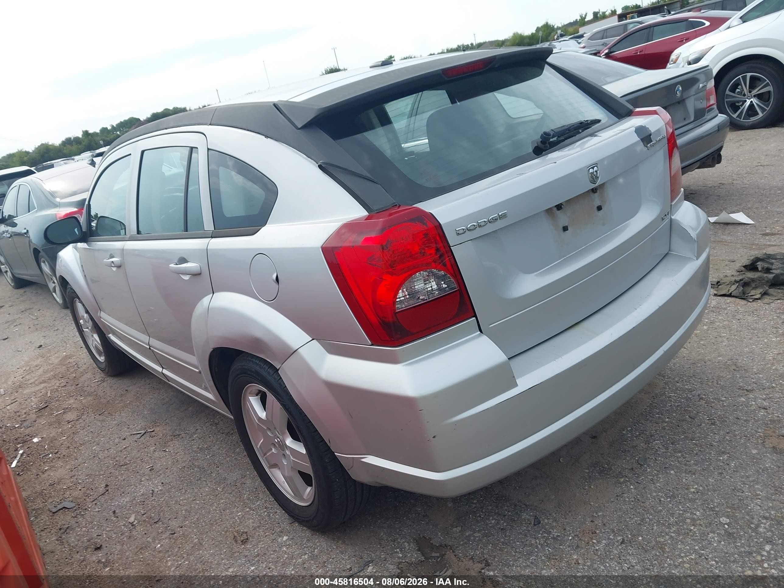 2009 Dodge Caliber Sxt Silver vin: 1B3HB48A19D175379