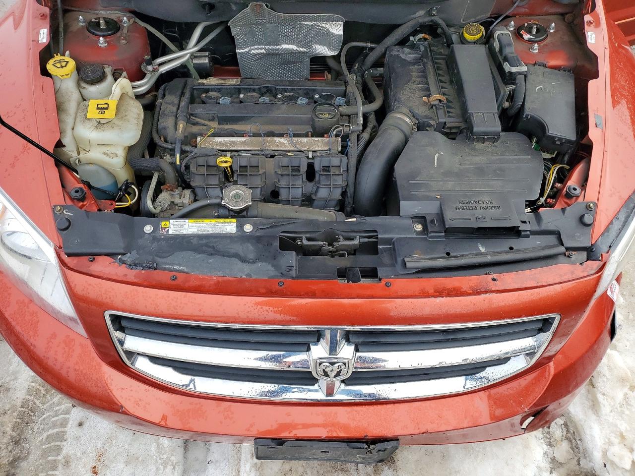 2009 Dodge Caliber Sxt Red vin: 1B3HB48A19D210387