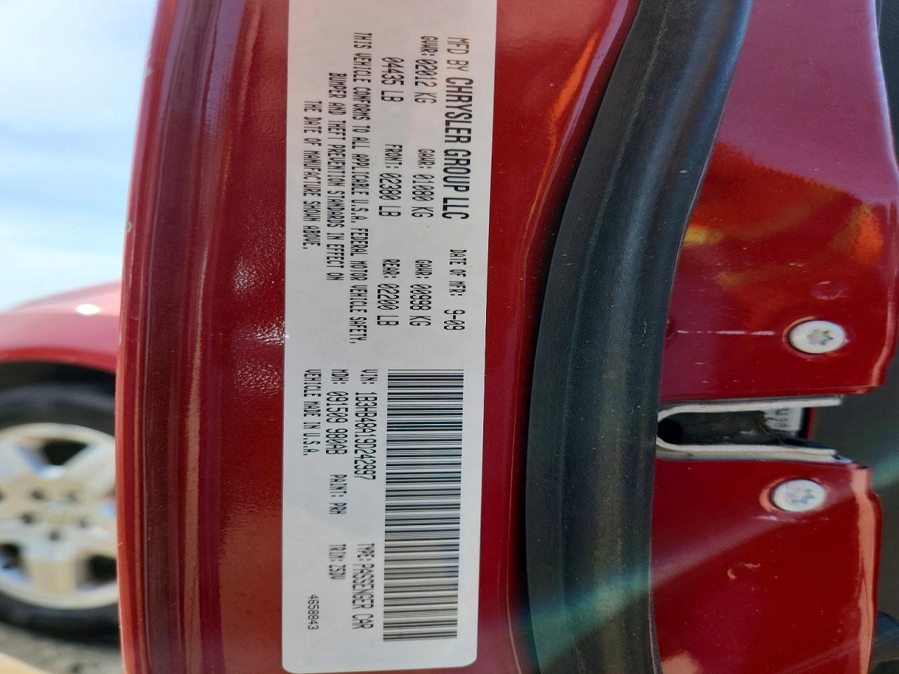 2009 Dodge Caliber Sxt Red vin: 1B3HB48A19D242997