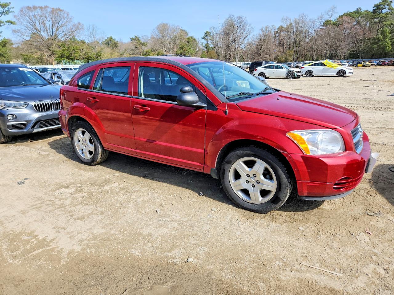 2009 Dodge Caliber Sxt Red vin: 1B3HB48A19D242997