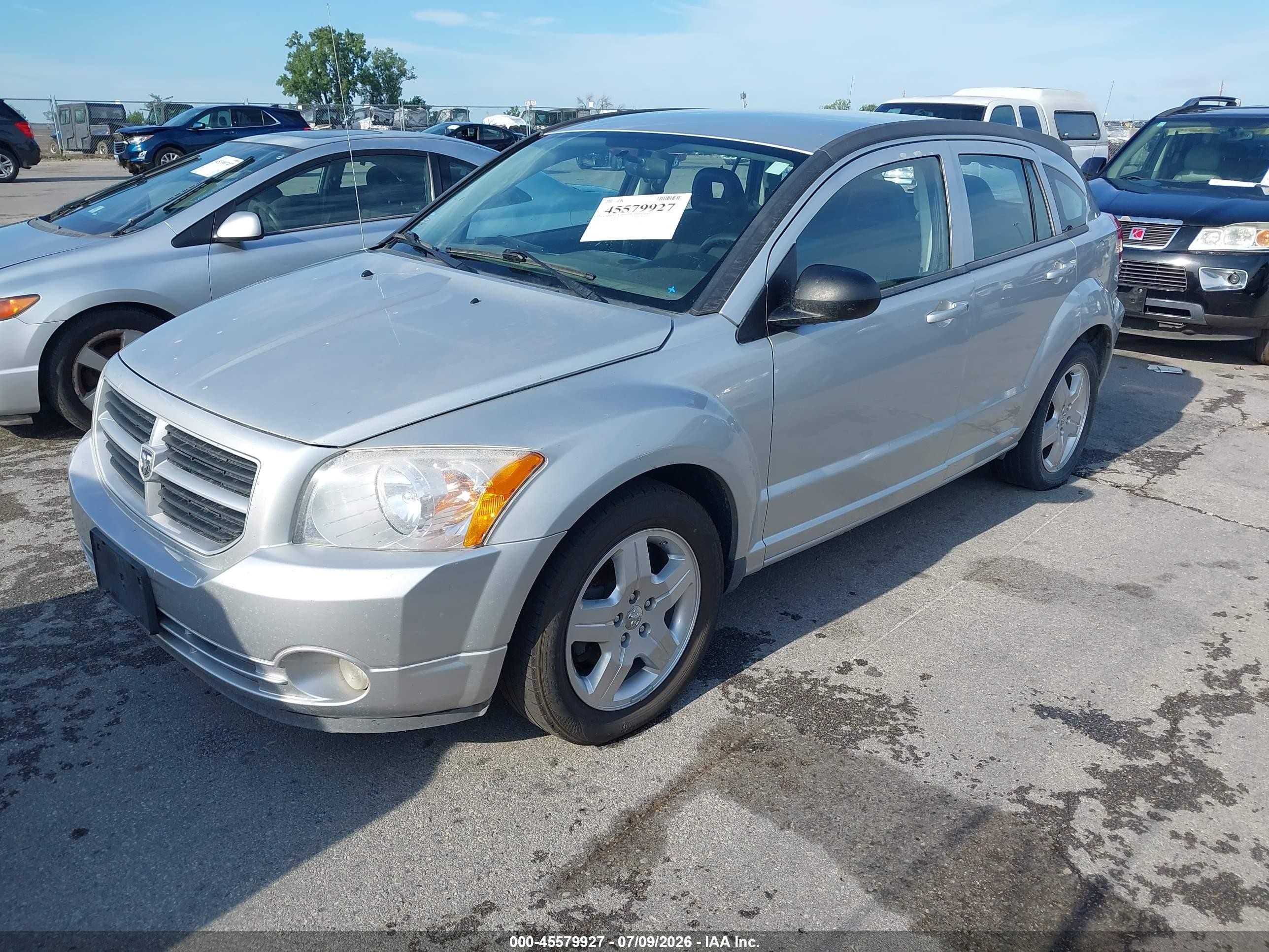 2009 Dodge Caliber Sxt Silver vin: 1B3HB48A29D108323