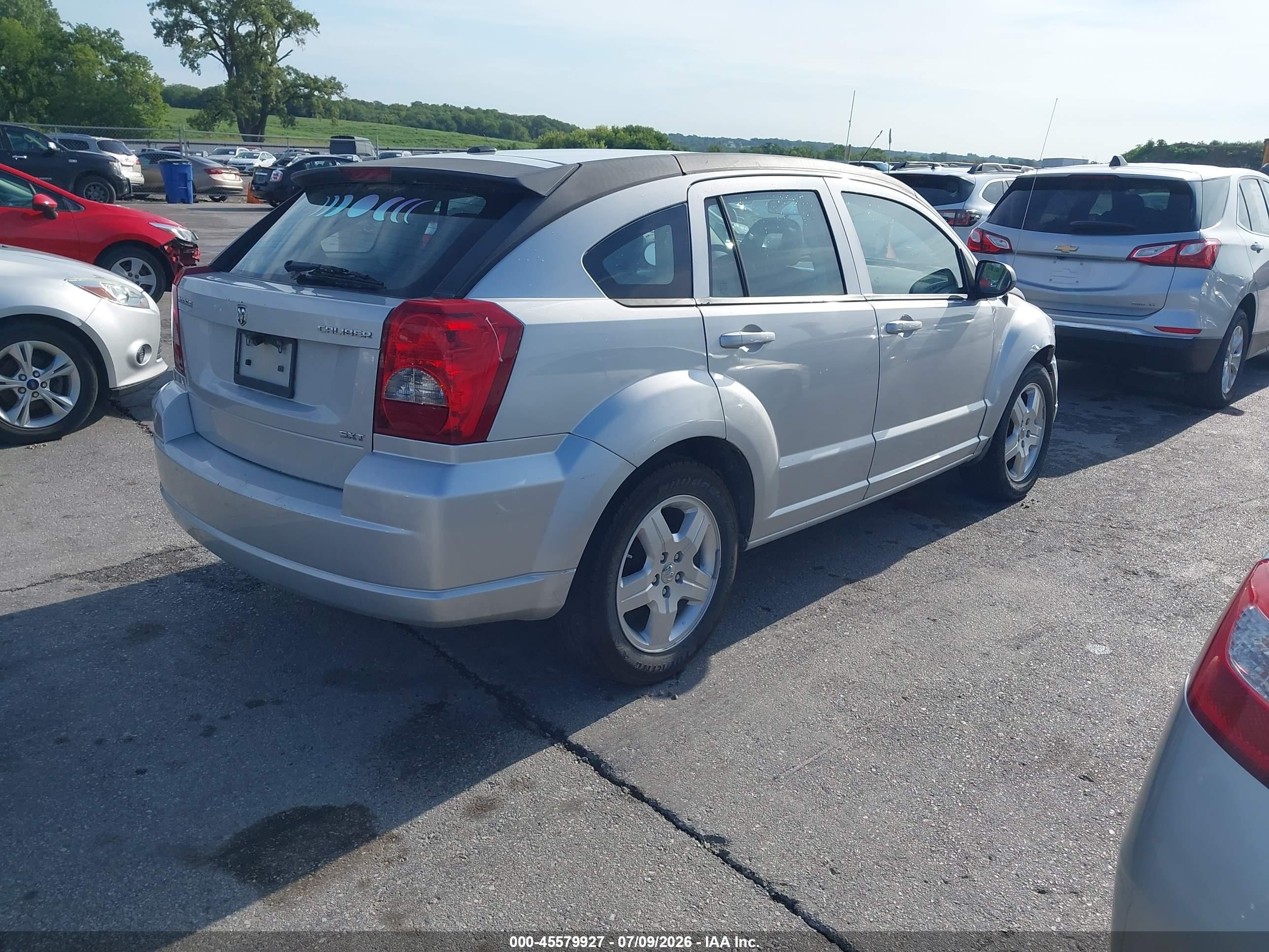 2009 Dodge Caliber Sxt Silver vin: 1B3HB48A29D108323