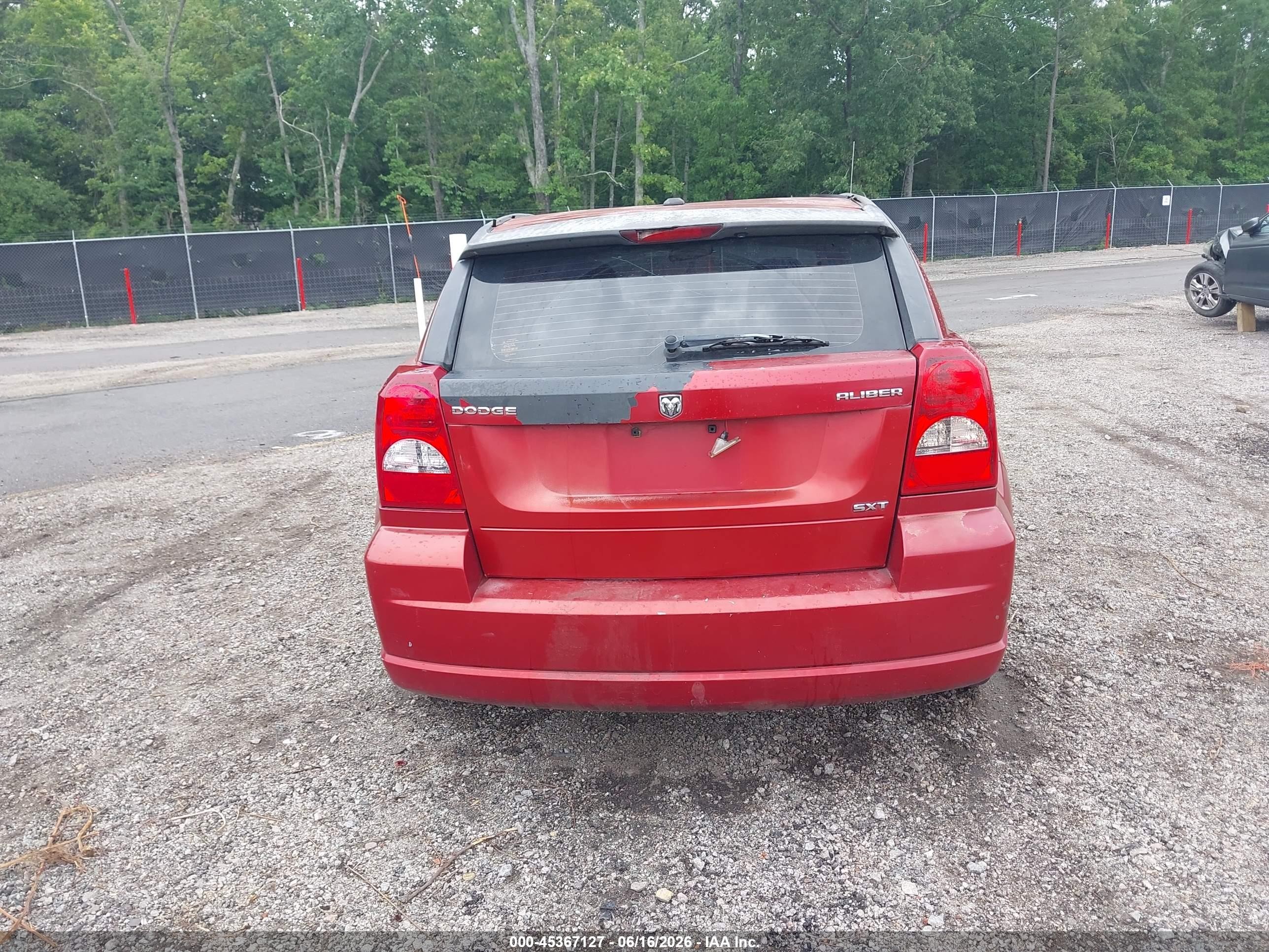 2009 Dodge Caliber Sxt Red vin: 1B3HB48A39D104863