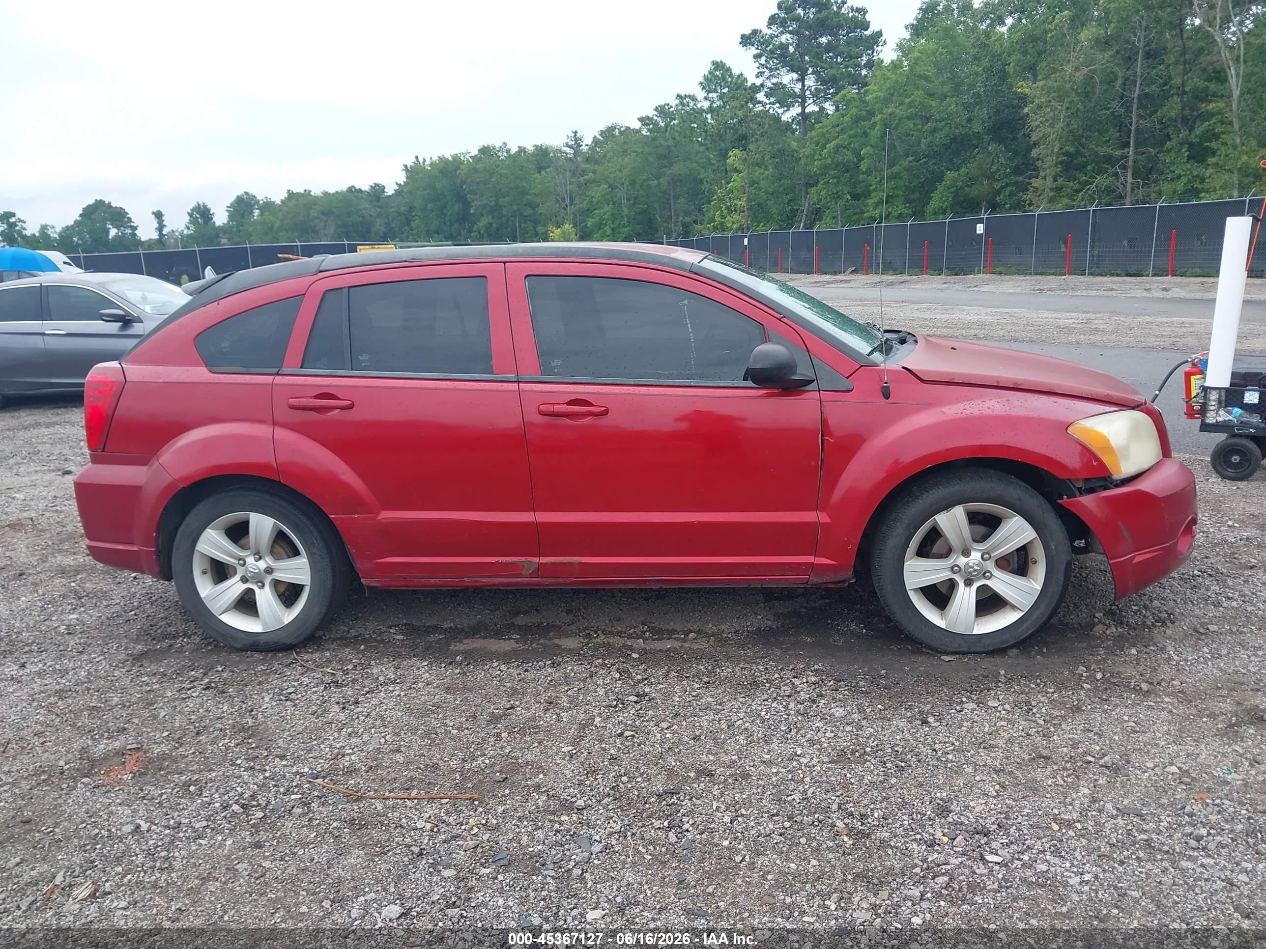 2009 Dodge Caliber Sxt Red vin: 1B3HB48A39D104863