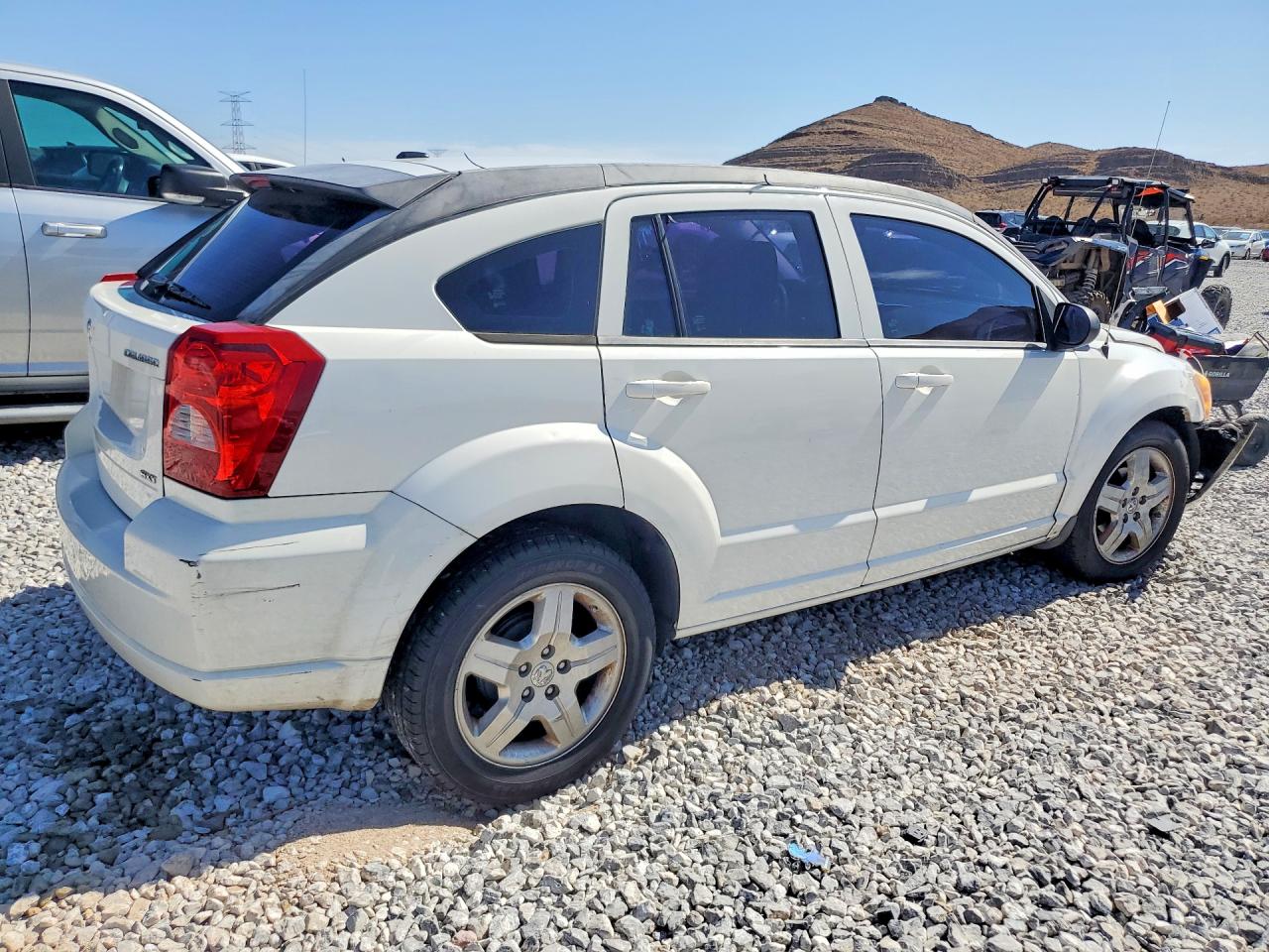 2009 Dodge Caliber Sxt White vin: 1B3HB48A39D180695
