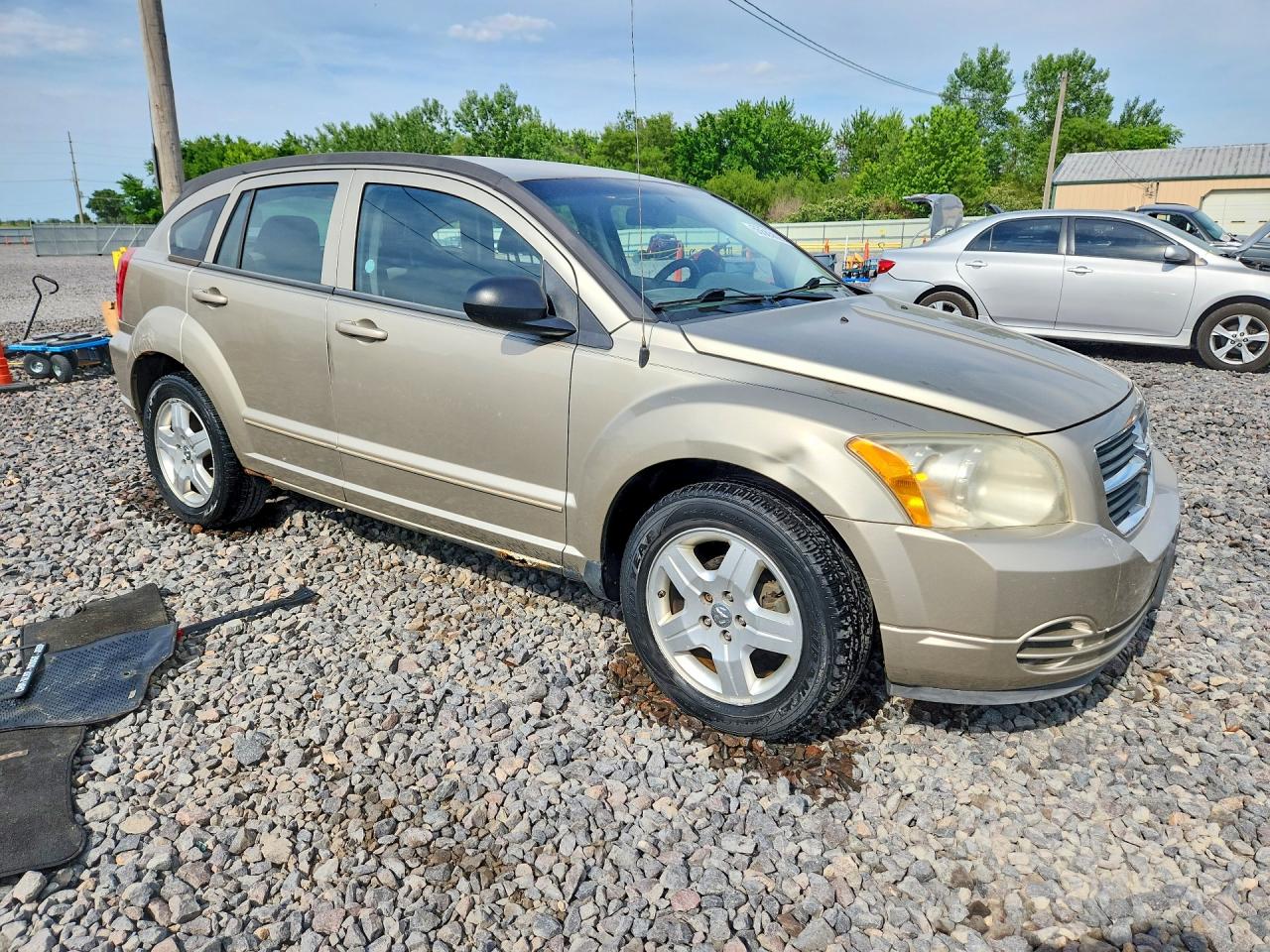 2009 Dodge Caliber Sxt Beige vin: 1B3HB48A59D231730