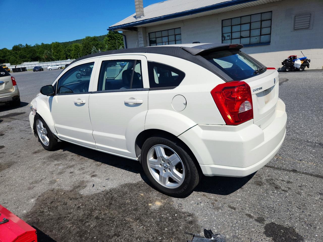 2009 Dodge Caliber Sxt White vin: 1B3HB48A69D103318