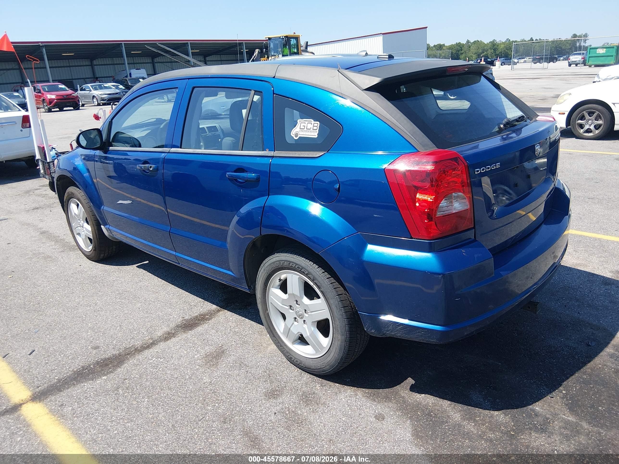 2009 Dodge Caliber Sxt Blue vin: 1B3HB48A69D116831