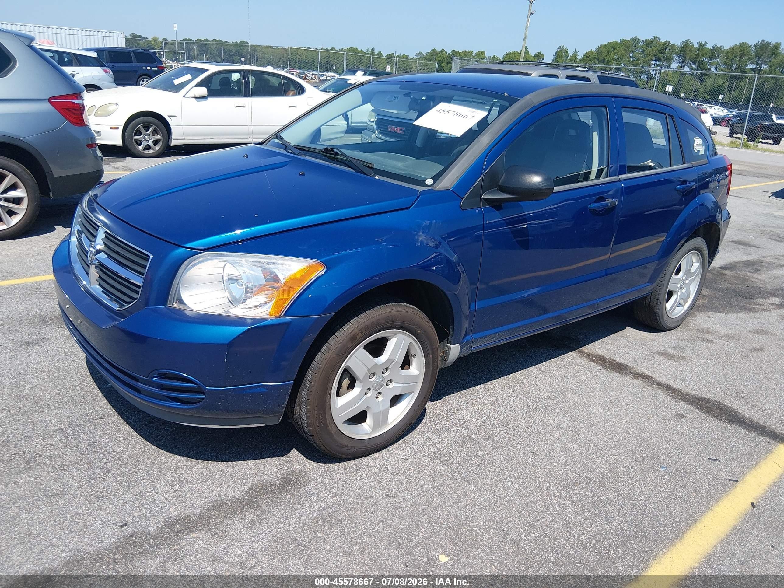 2009 Dodge Caliber Sxt Blue vin: 1B3HB48A69D116831