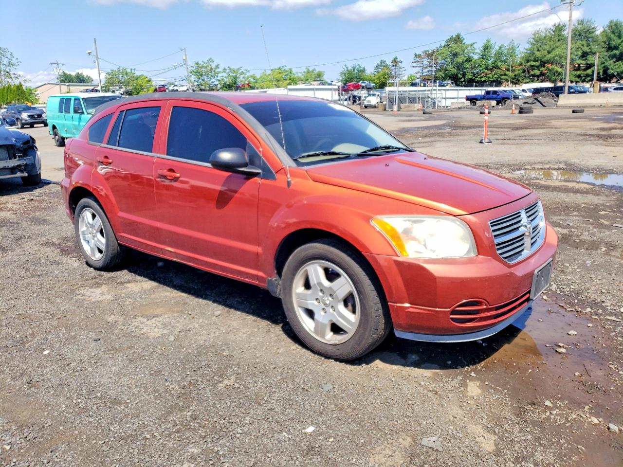 2009 Dodge Caliber Sxt Orange vin: 1B3HB48A69D198057