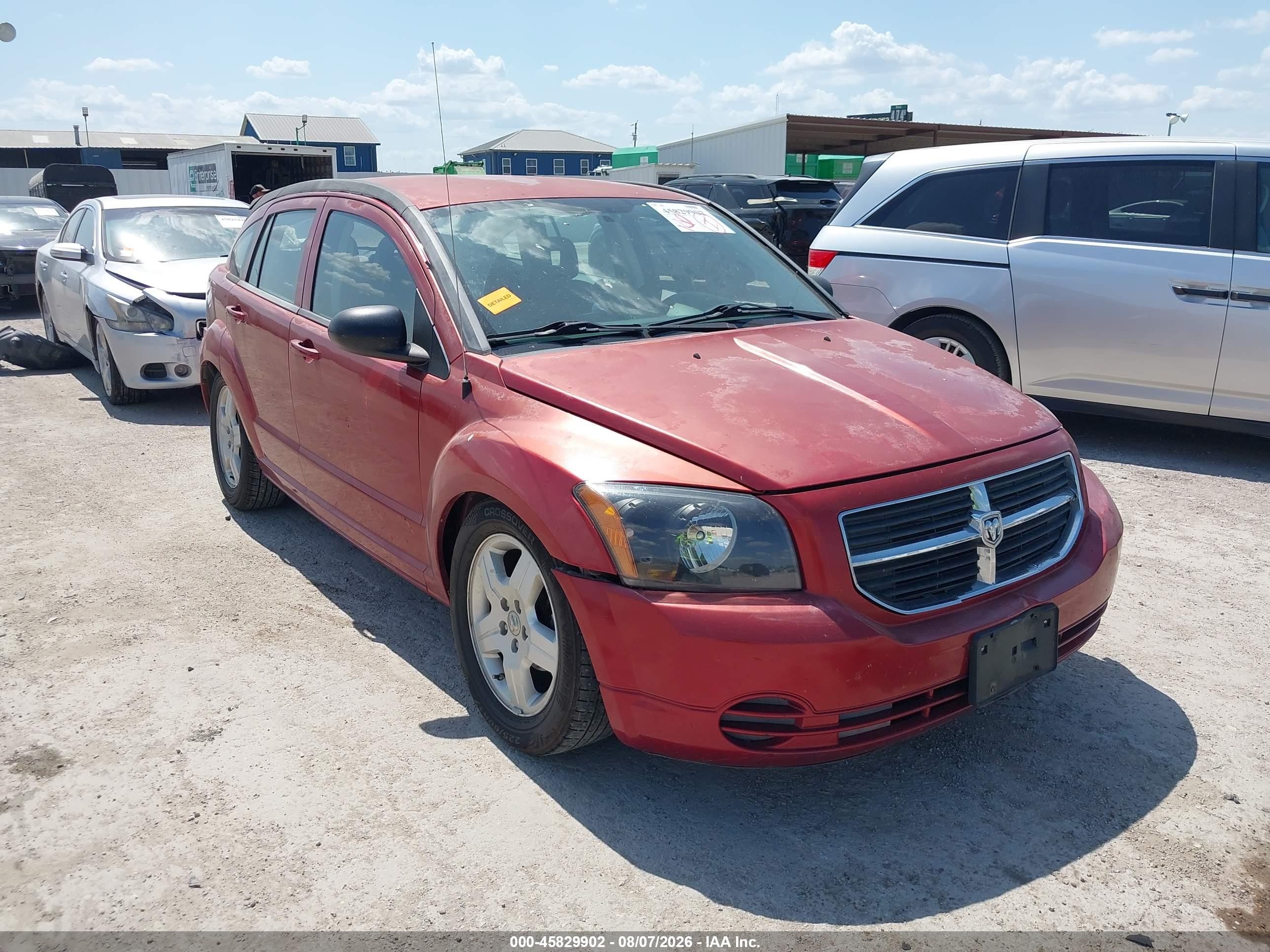 2009 Dodge Caliber Sxt Красный vin: 1B3HB48A79D108172