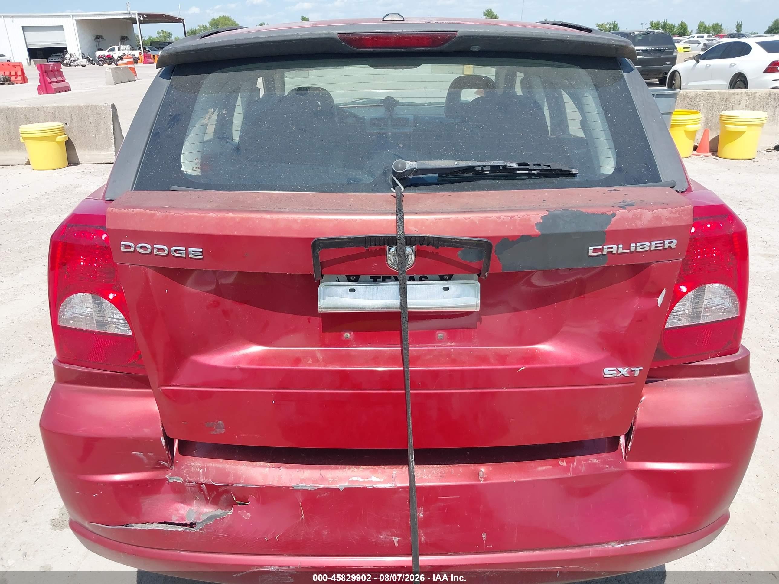 2009 Dodge Caliber Sxt Red vin: 1B3HB48A79D108172