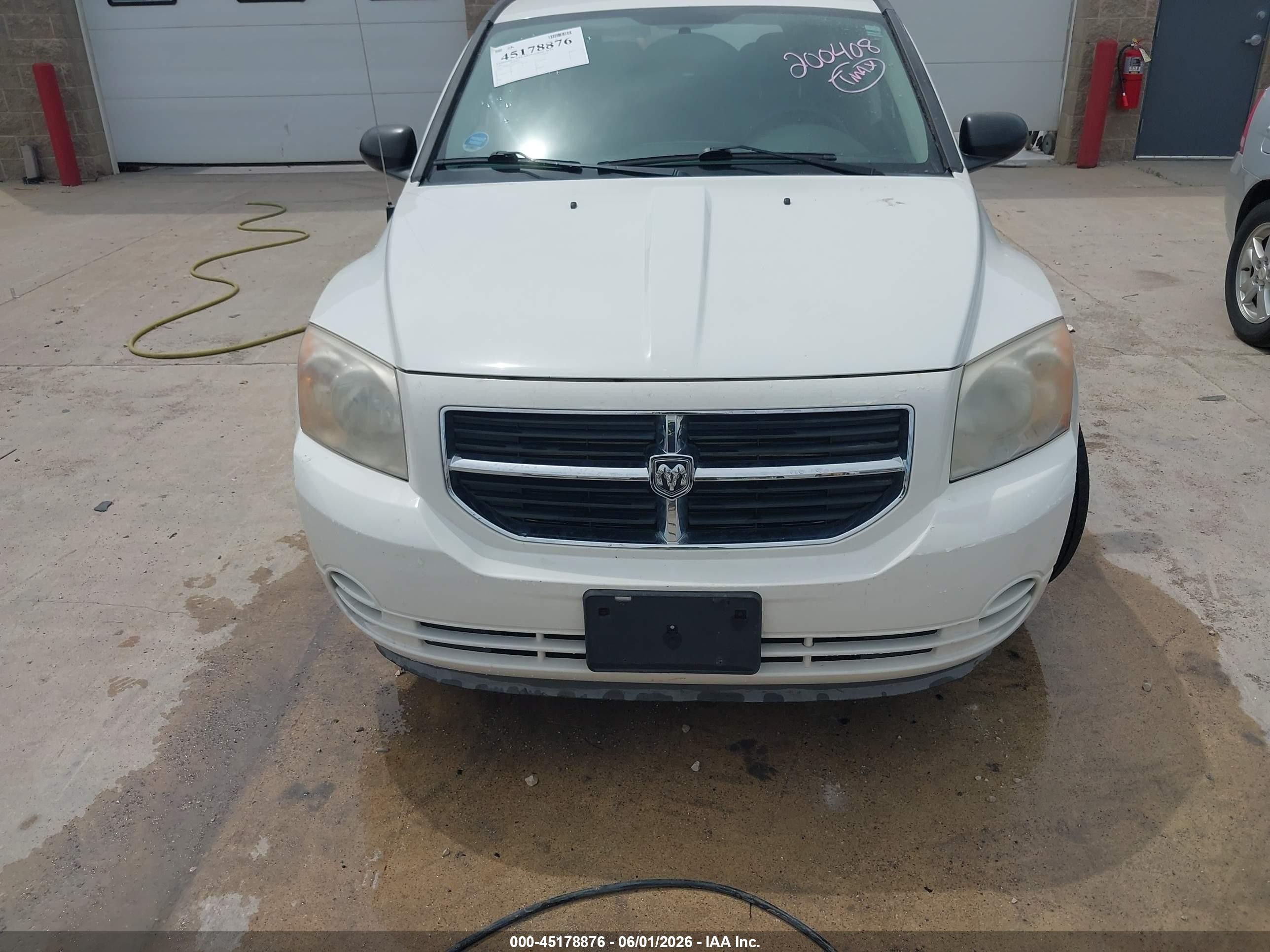 2009 Dodge Caliber Sxt White vin: 1B3HB48AX9D200408