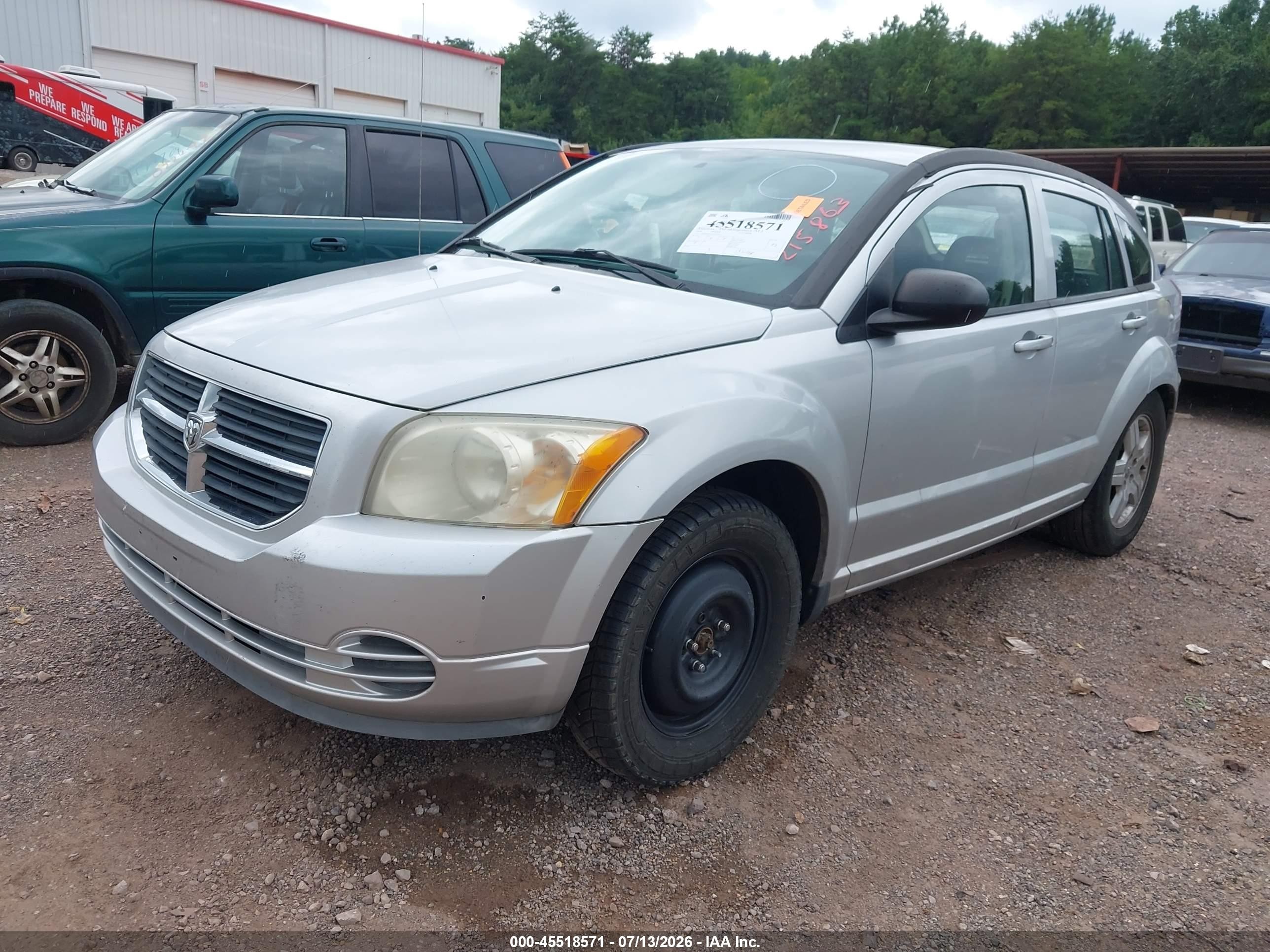 2009 Dodge Caliber Sxt Silver vin: 1B3HB48AX9D215863
