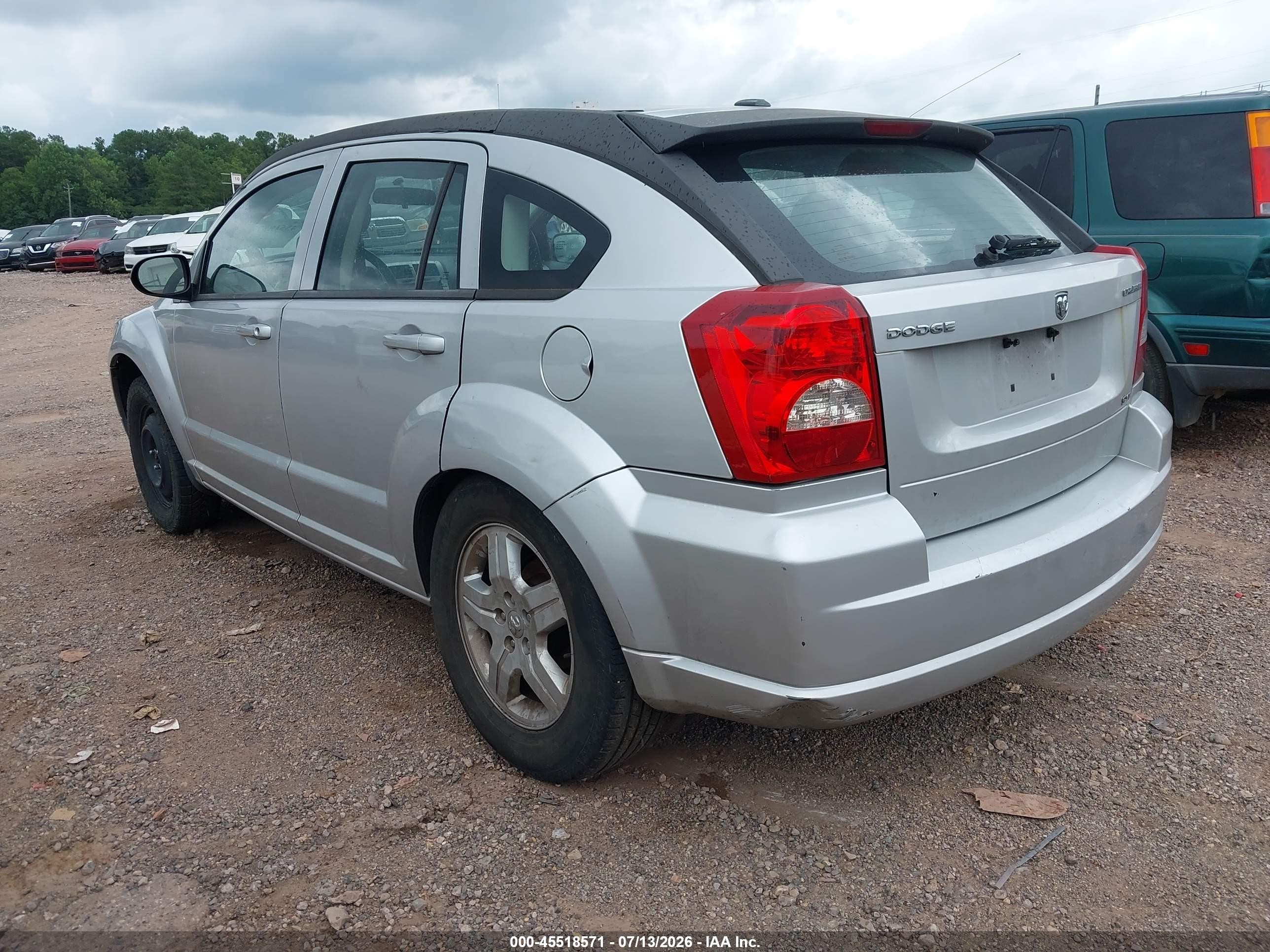 2009 Dodge Caliber Sxt Silver vin: 1B3HB48AX9D215863