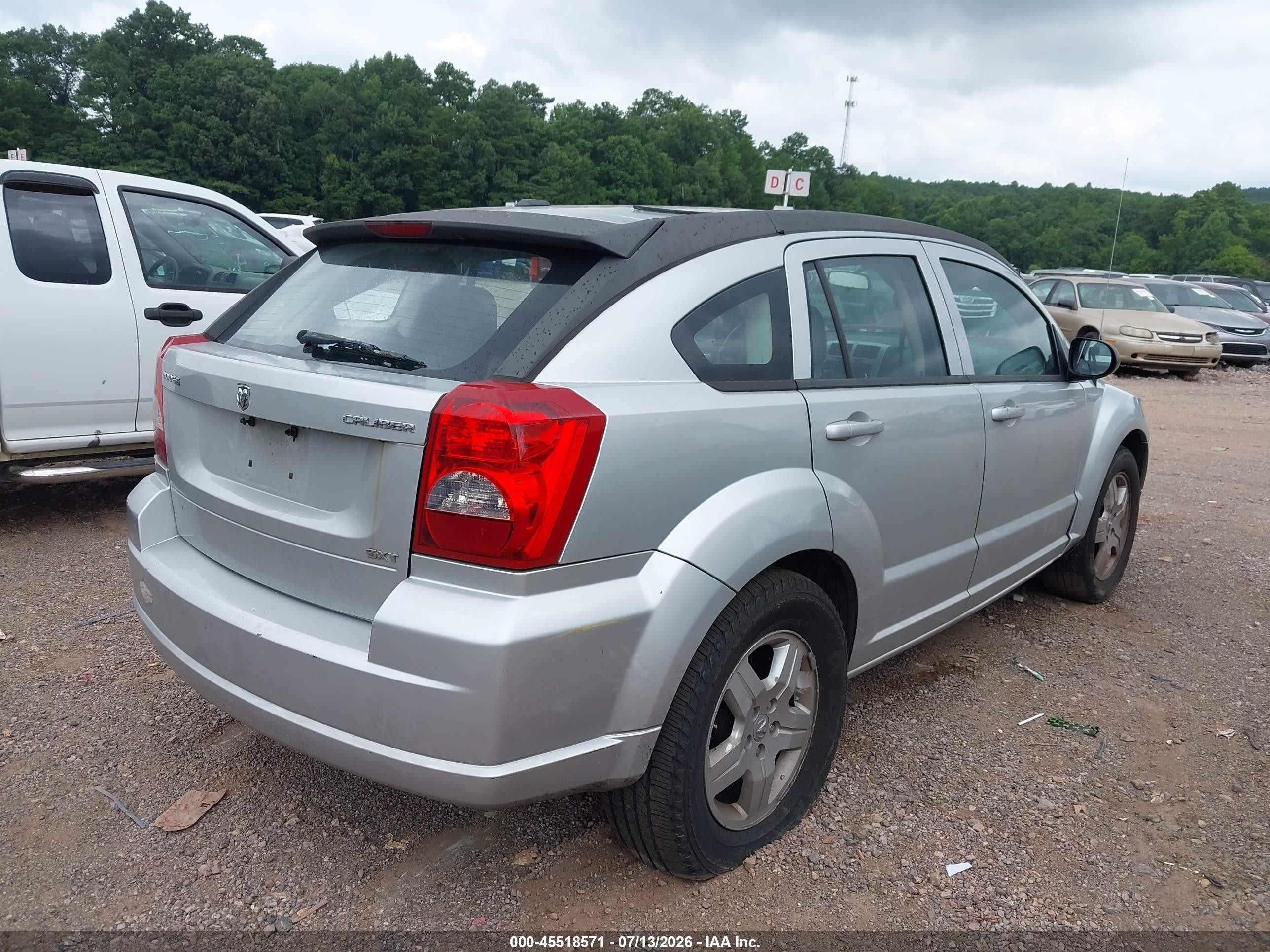 2009 Dodge Caliber Sxt Silver vin: 1B3HB48AX9D215863