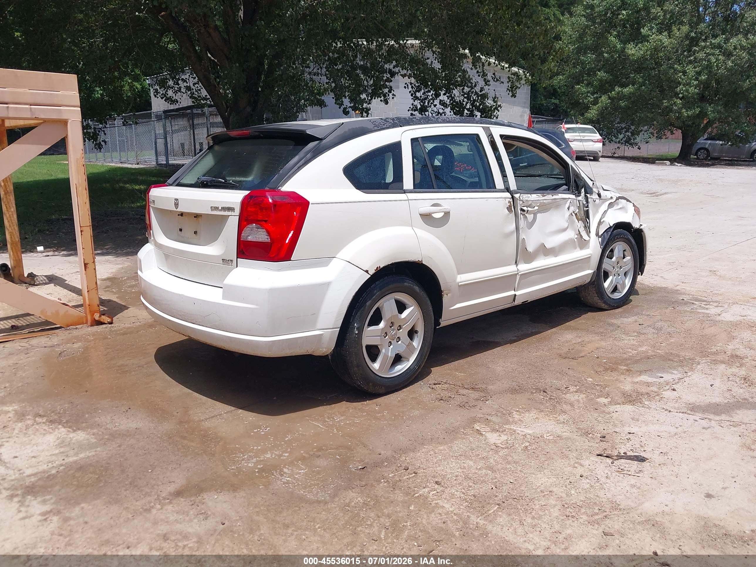2009 Dodge Caliber Sxt White vin: 1B3HB48AX9D235630