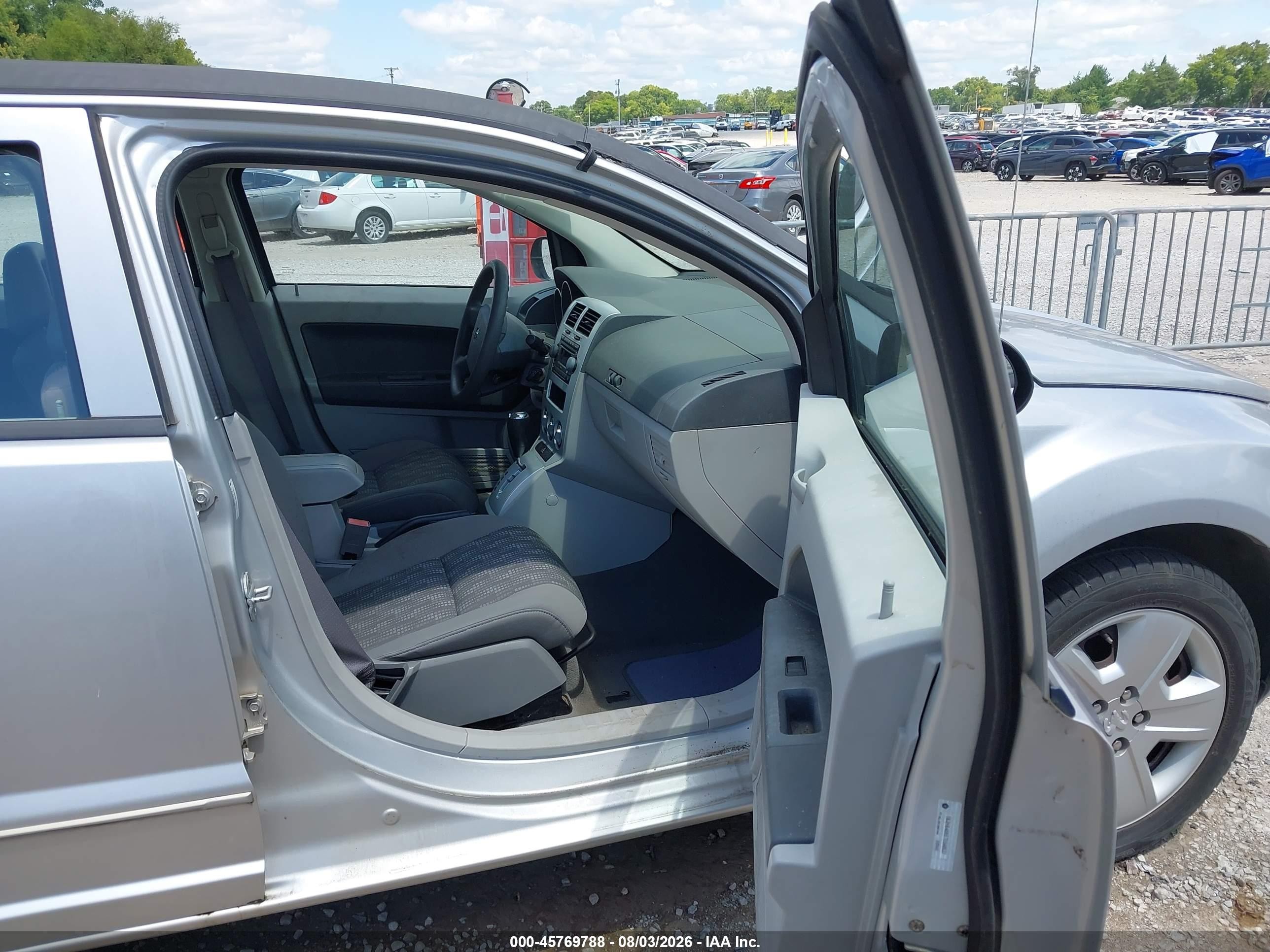 2007 Dodge Caliber Sxt Silver vin: 1B3HB48B07D598637