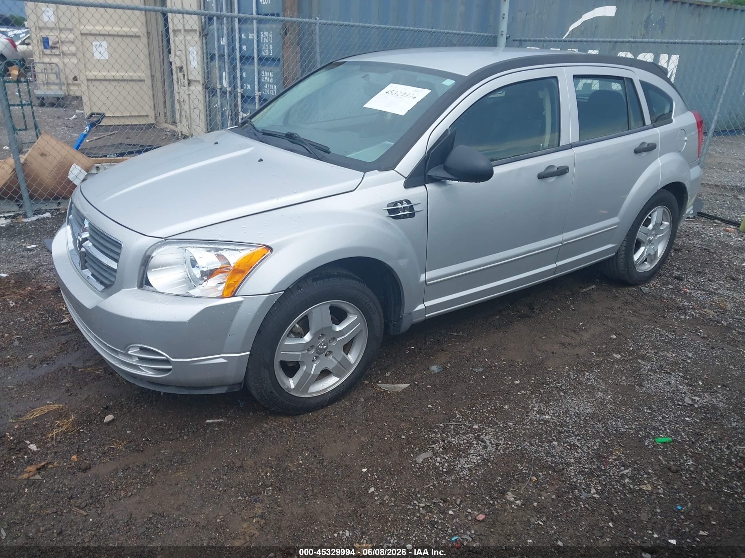 2008 Dodge Caliber Sxt Silver vin: 1B3HB48B08D650012