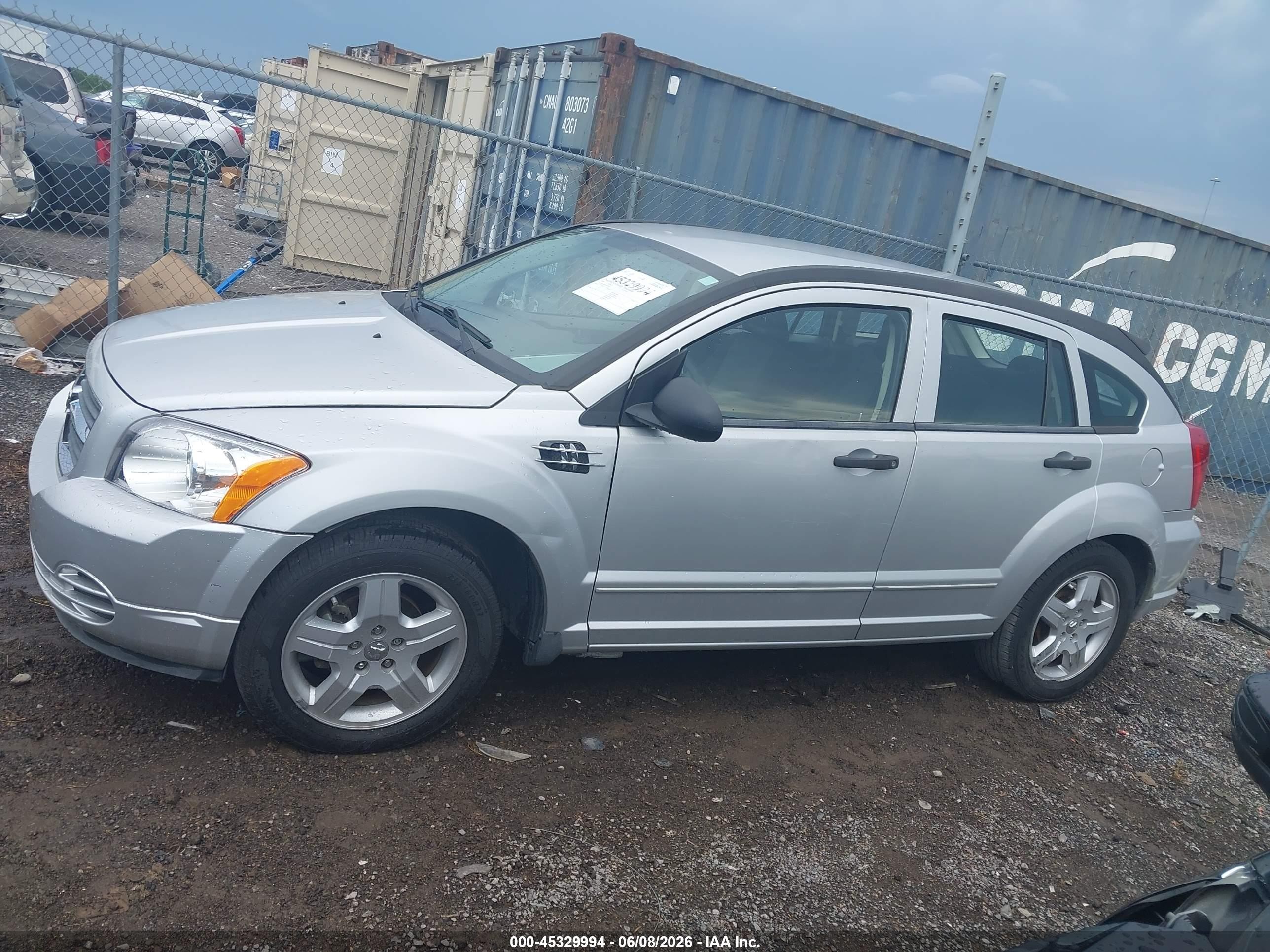 2008 Dodge Caliber Sxt Silver vin: 1B3HB48B08D650012