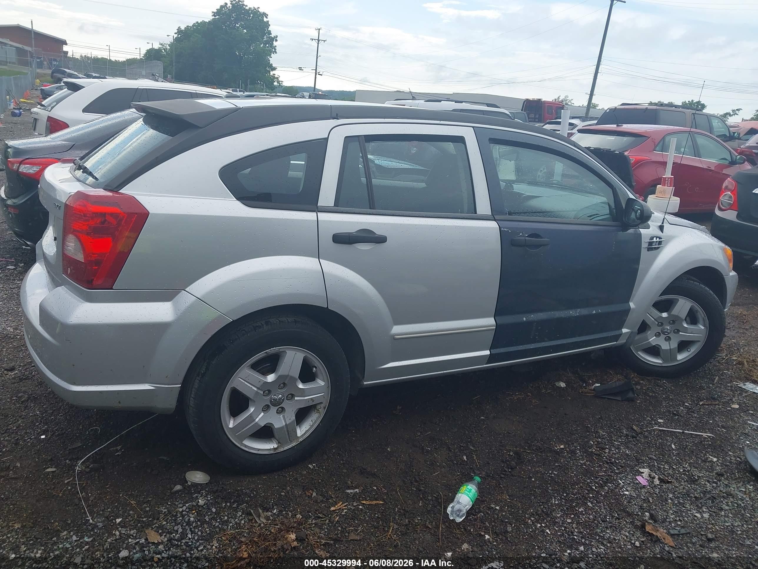 2008 Dodge Caliber Sxt Silver vin: 1B3HB48B08D650012