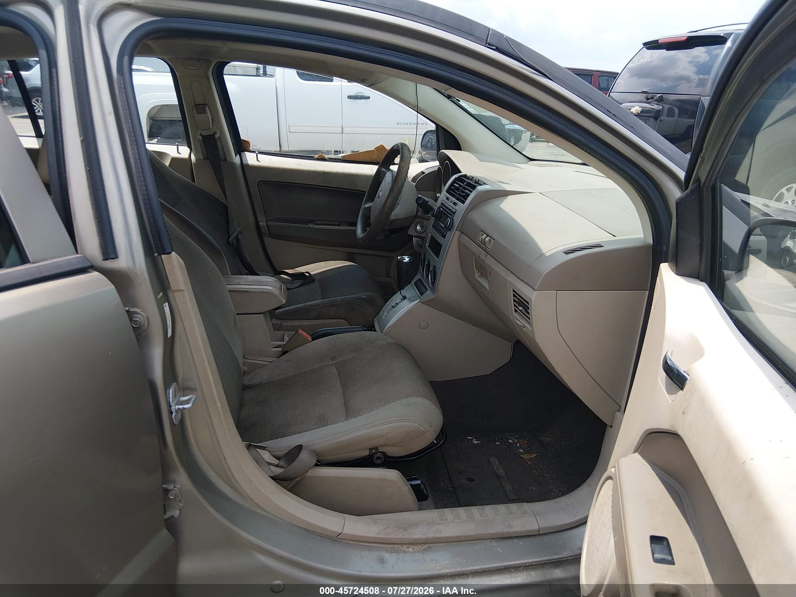 2008 Dodge Caliber Sxt Beige vin: 1B3HB48B08D724013