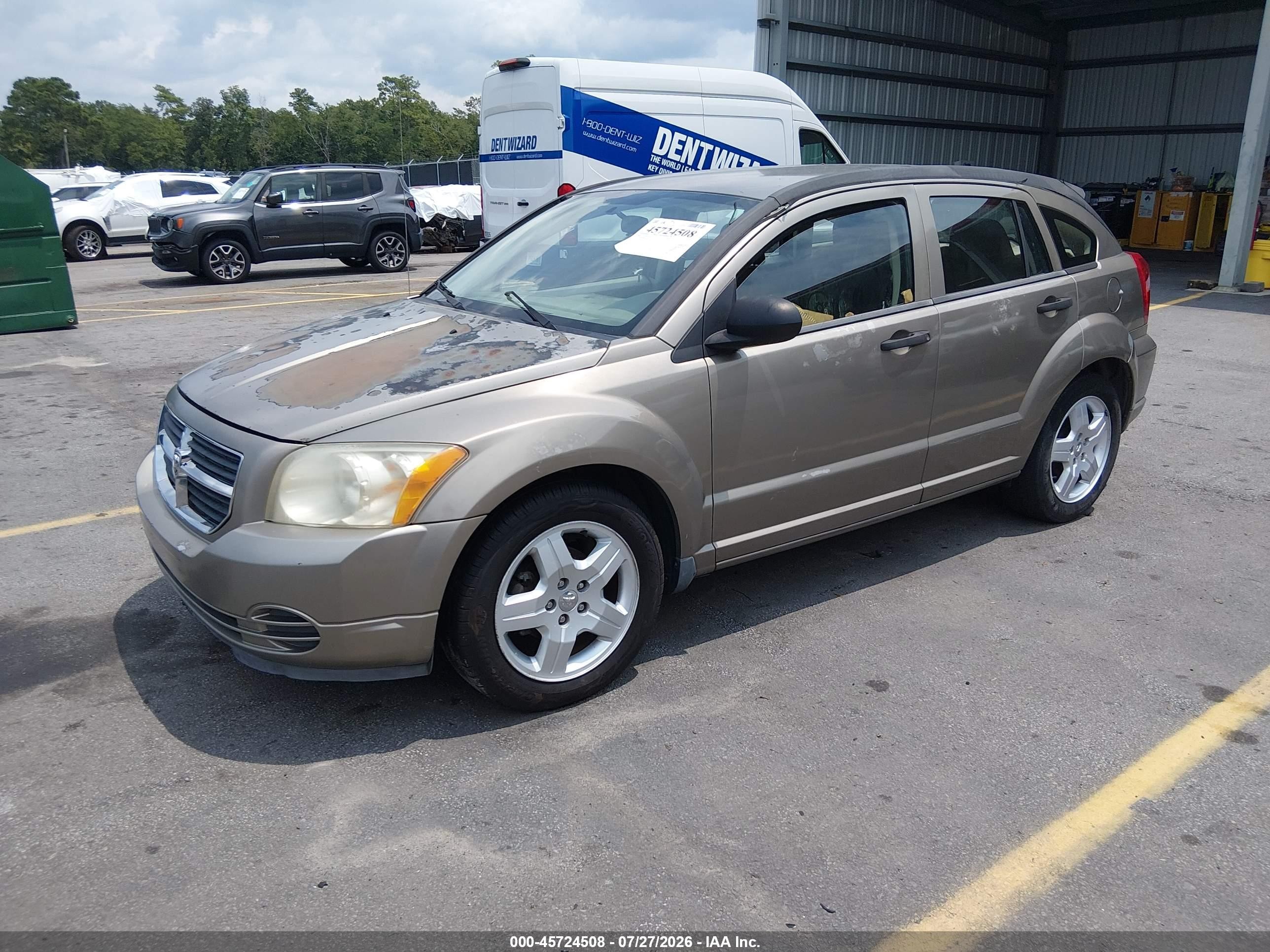 2008 Dodge Caliber Sxt Beige vin: 1B3HB48B08D724013