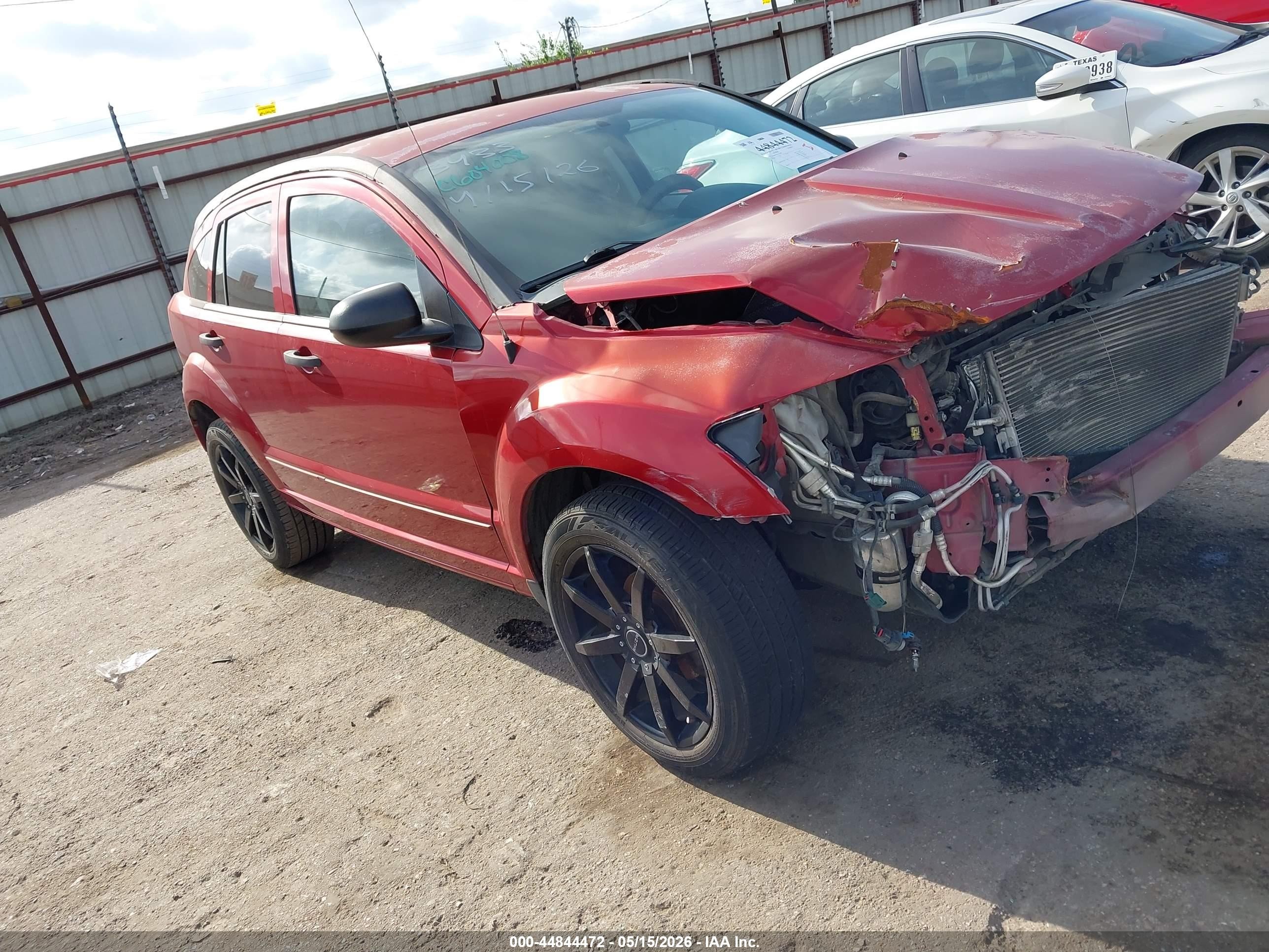2007 Dodge Caliber Sxt Red vin: 1B3HB48B17D321091