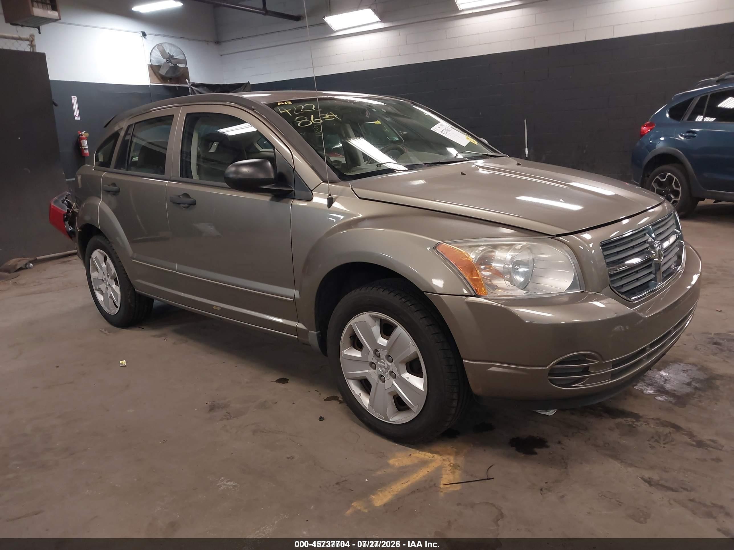 2007 Dodge Caliber Sxt Champagne vin: 1B3HB48B17D365530