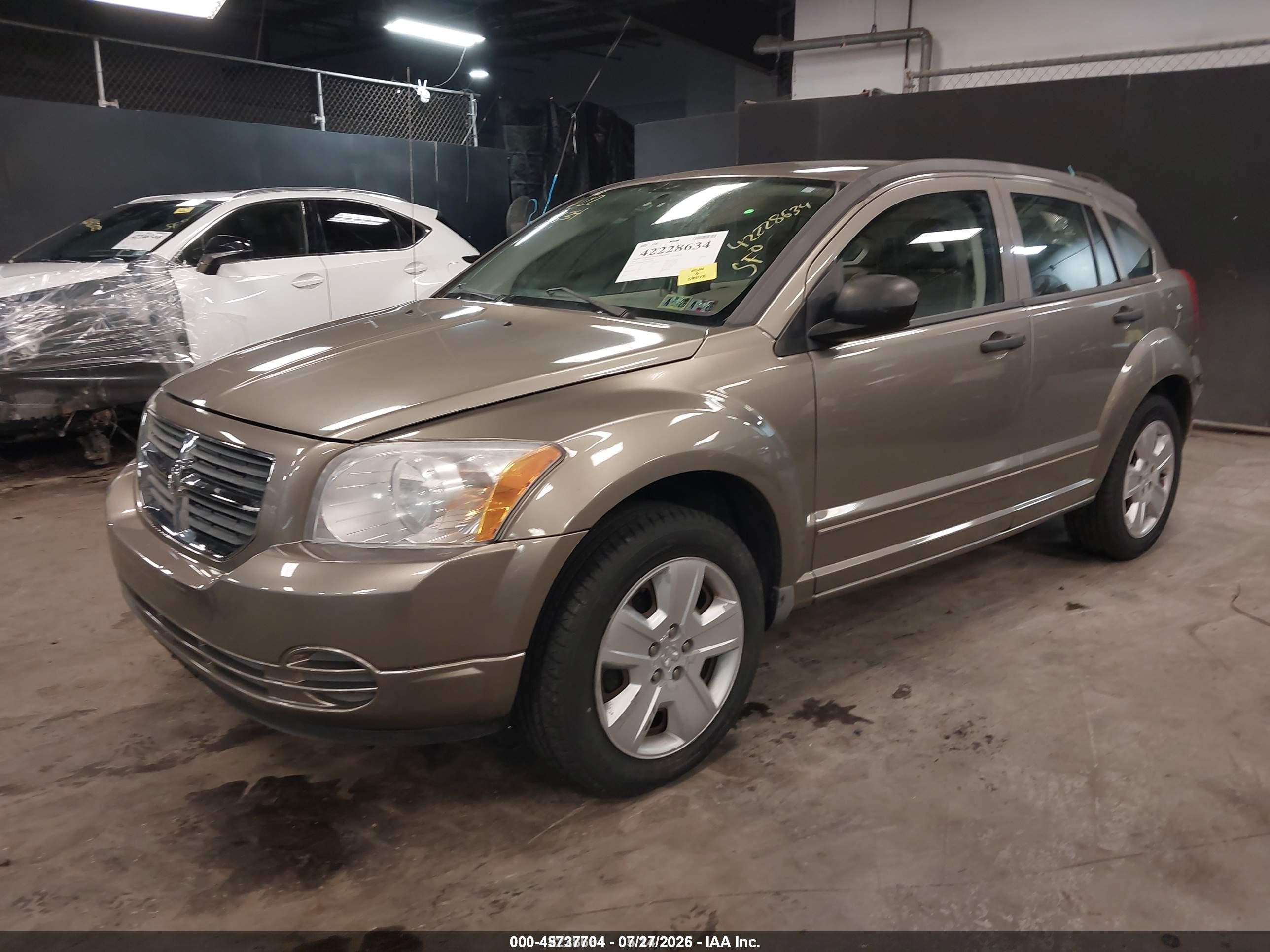 2007 Dodge Caliber Sxt Champagne vin: 1B3HB48B17D365530
