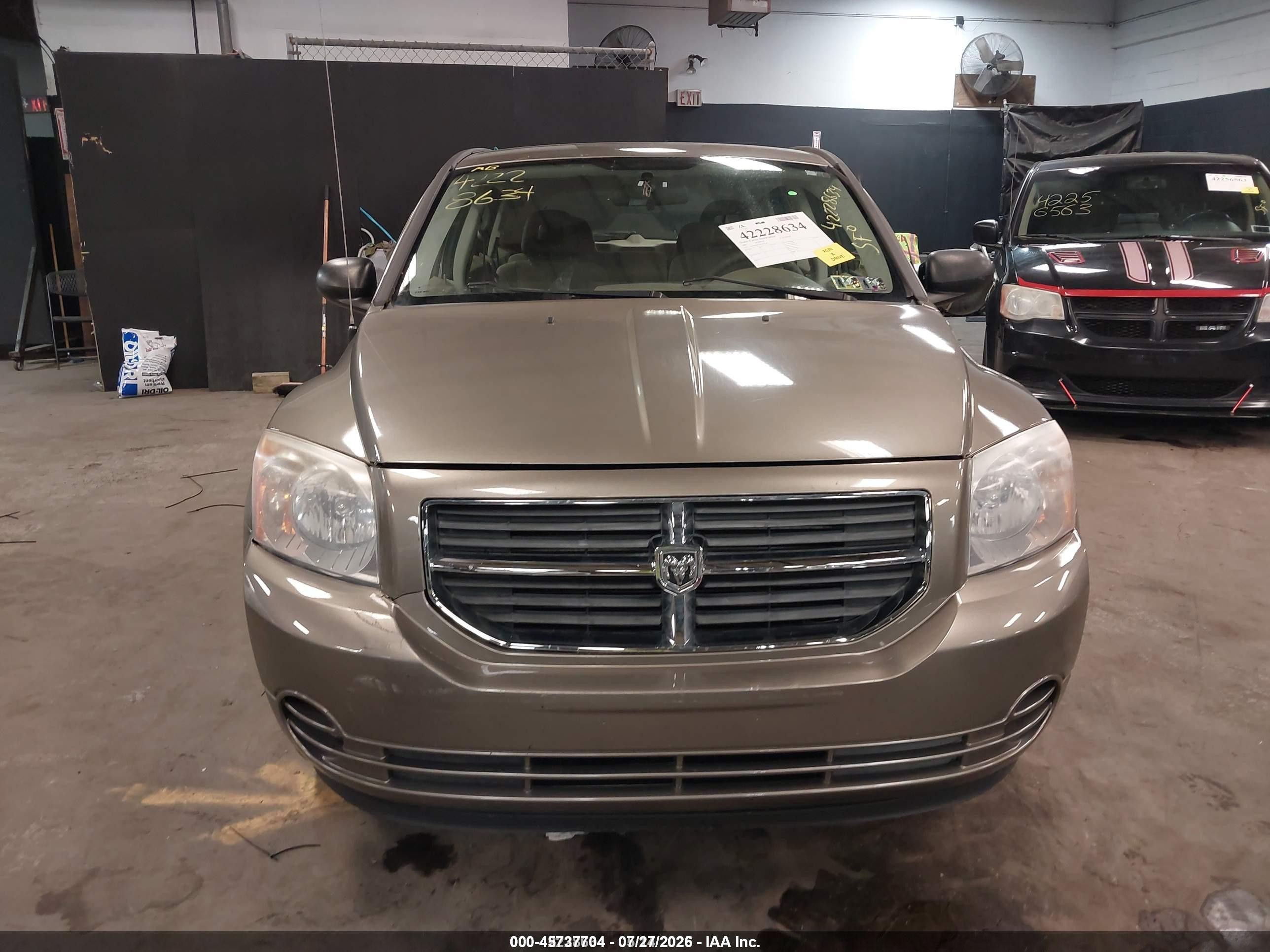 2007 Dodge Caliber Sxt Champagne vin: 1B3HB48B17D365530