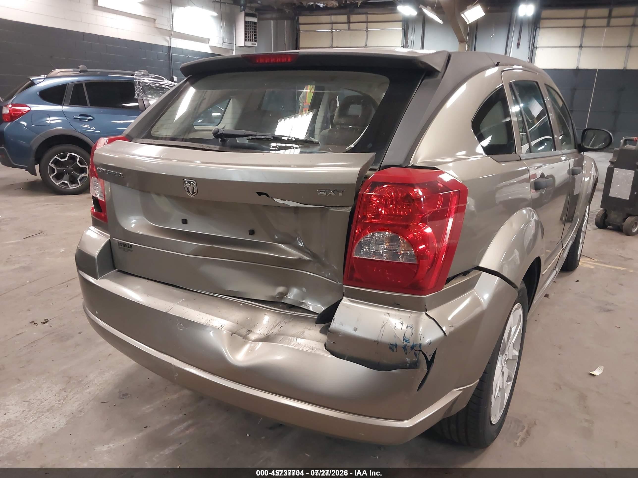 2007 Dodge Caliber Sxt Champagne vin: 1B3HB48B17D365530